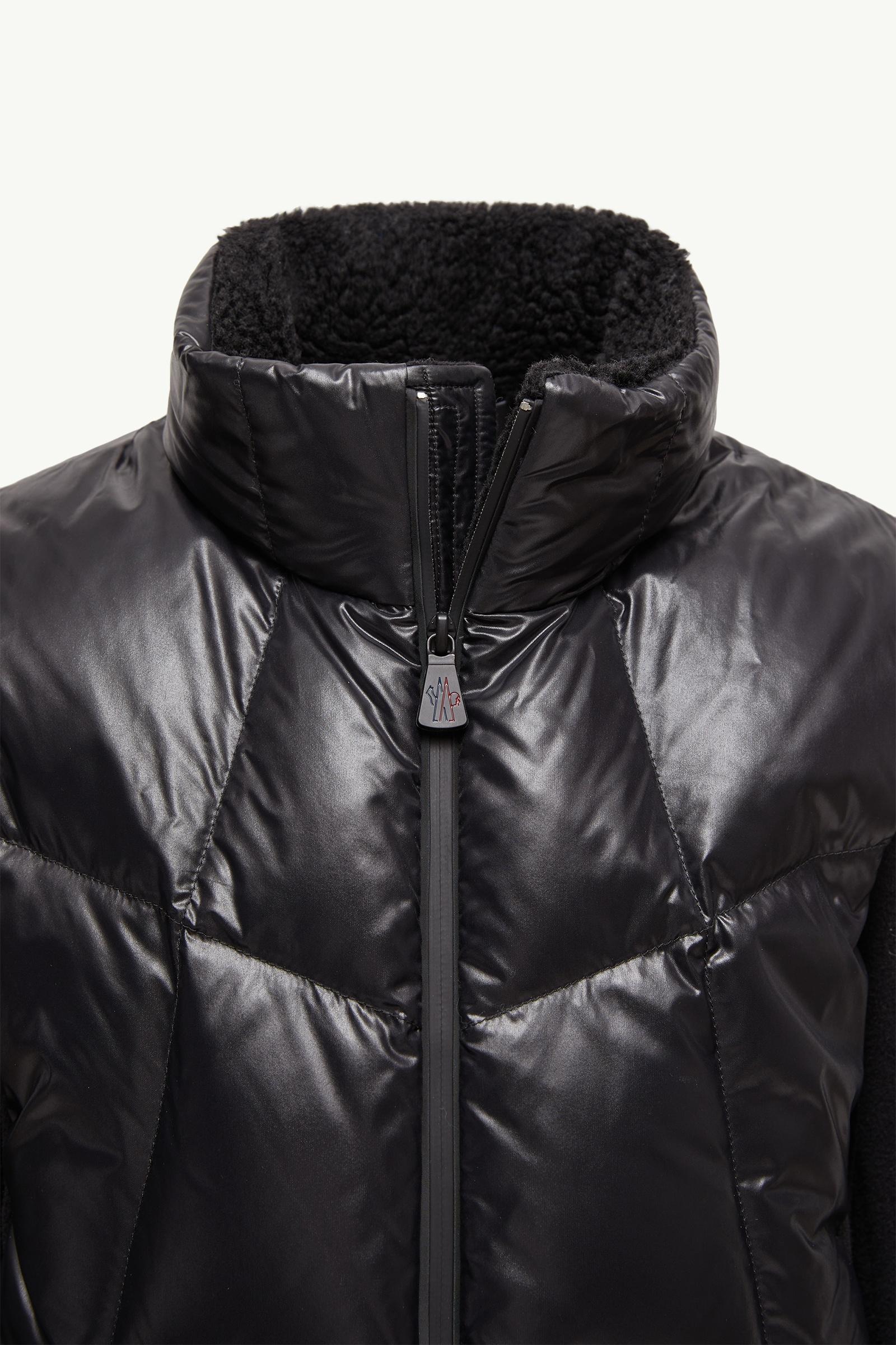 Black Padded Fleece Zip-Up Sweatshirt - Skiwear for Children