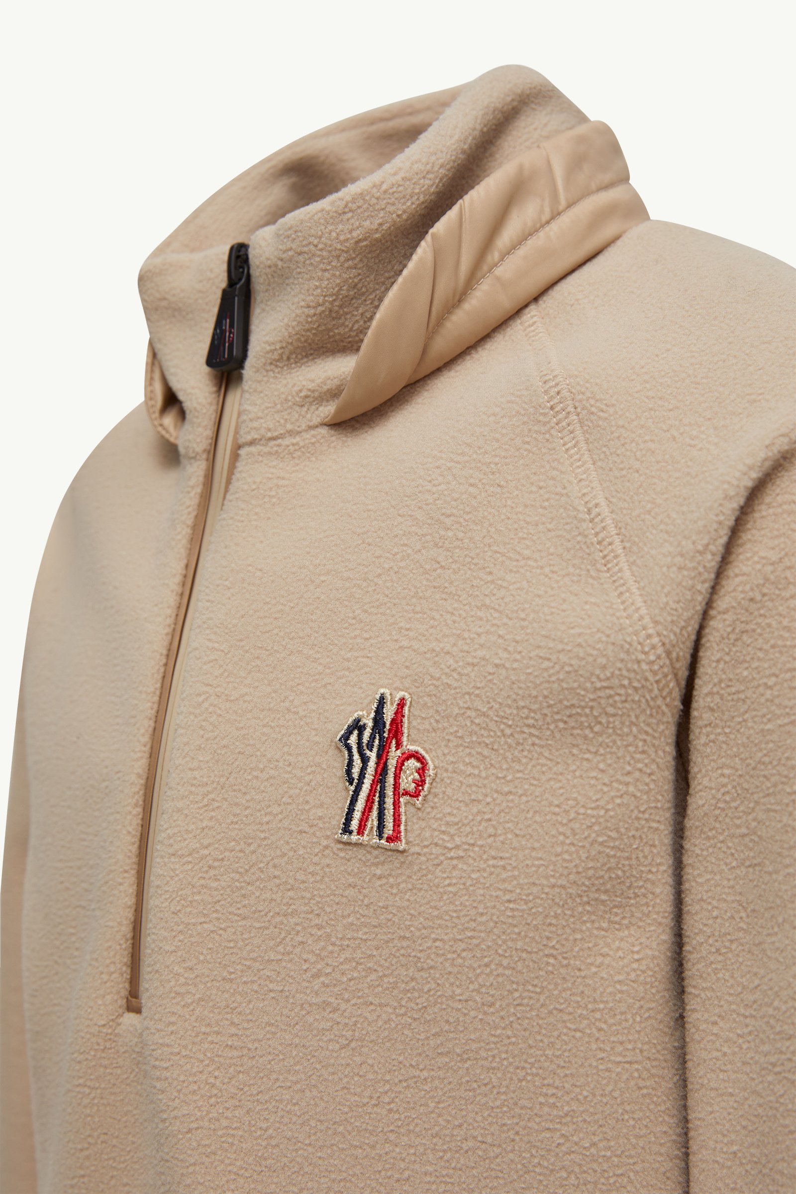 Sudadera de tejido suave con media cremallera De Género Neutro Beige Moncler 1