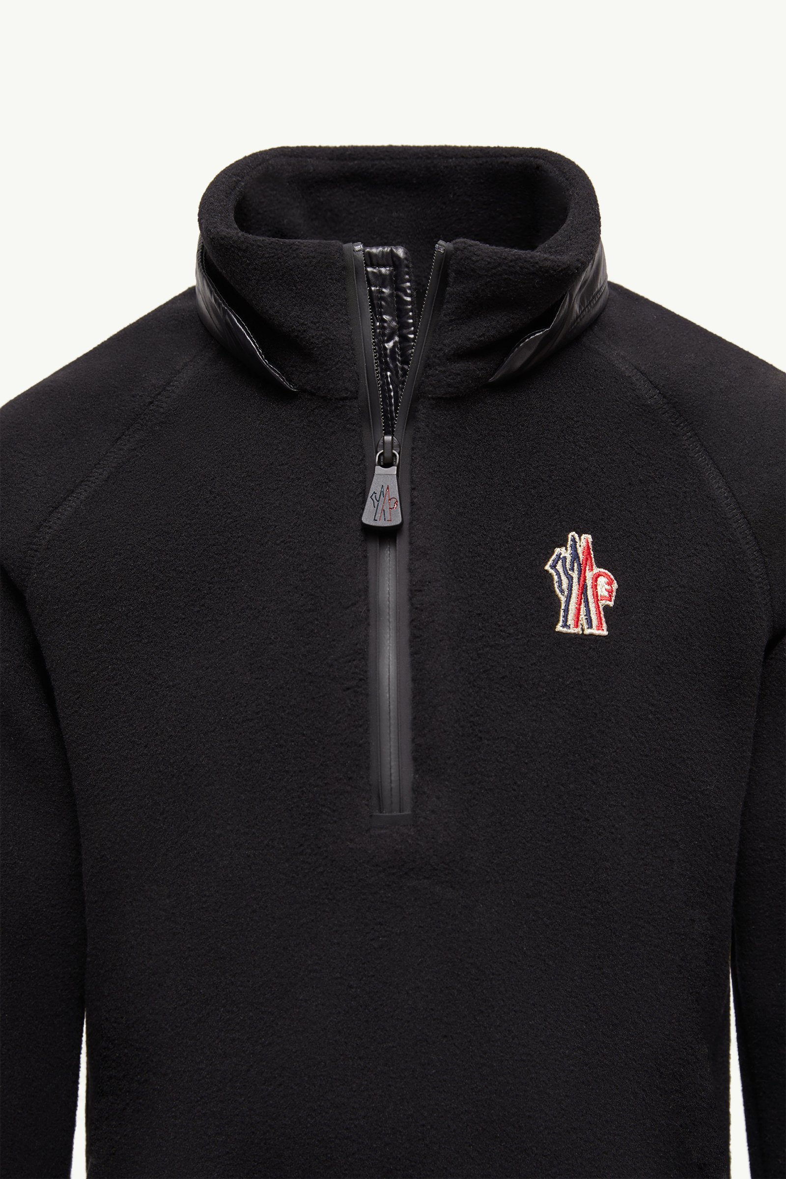 Sudadera de tejido suave con media cremallera De Género Neutro Negro Moncler 1
