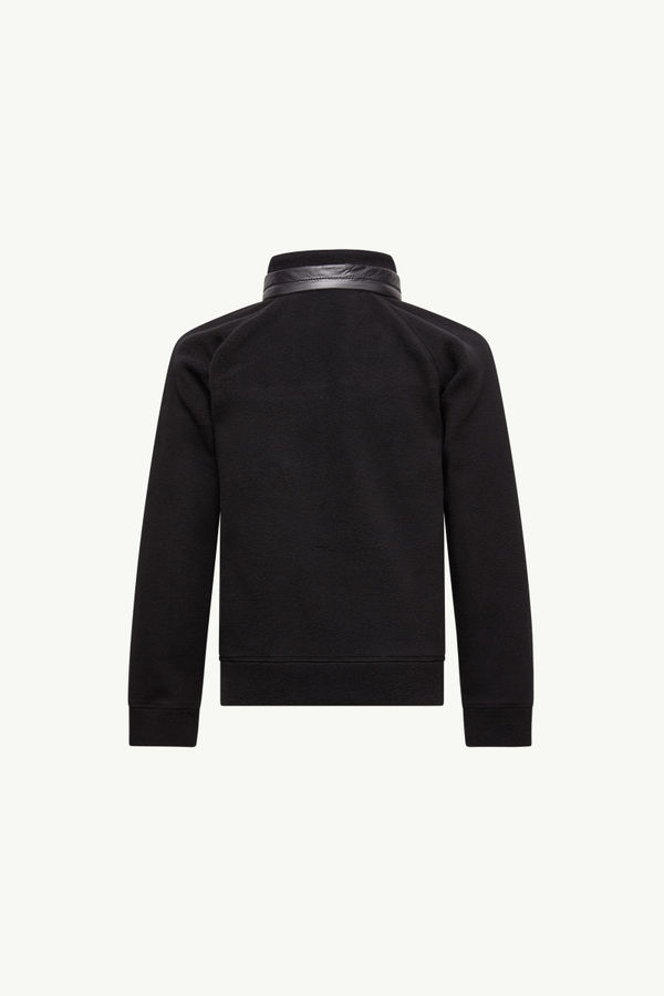 Half-Zip Fleece Sweatshirt Gender Neutral Black Moncler 2