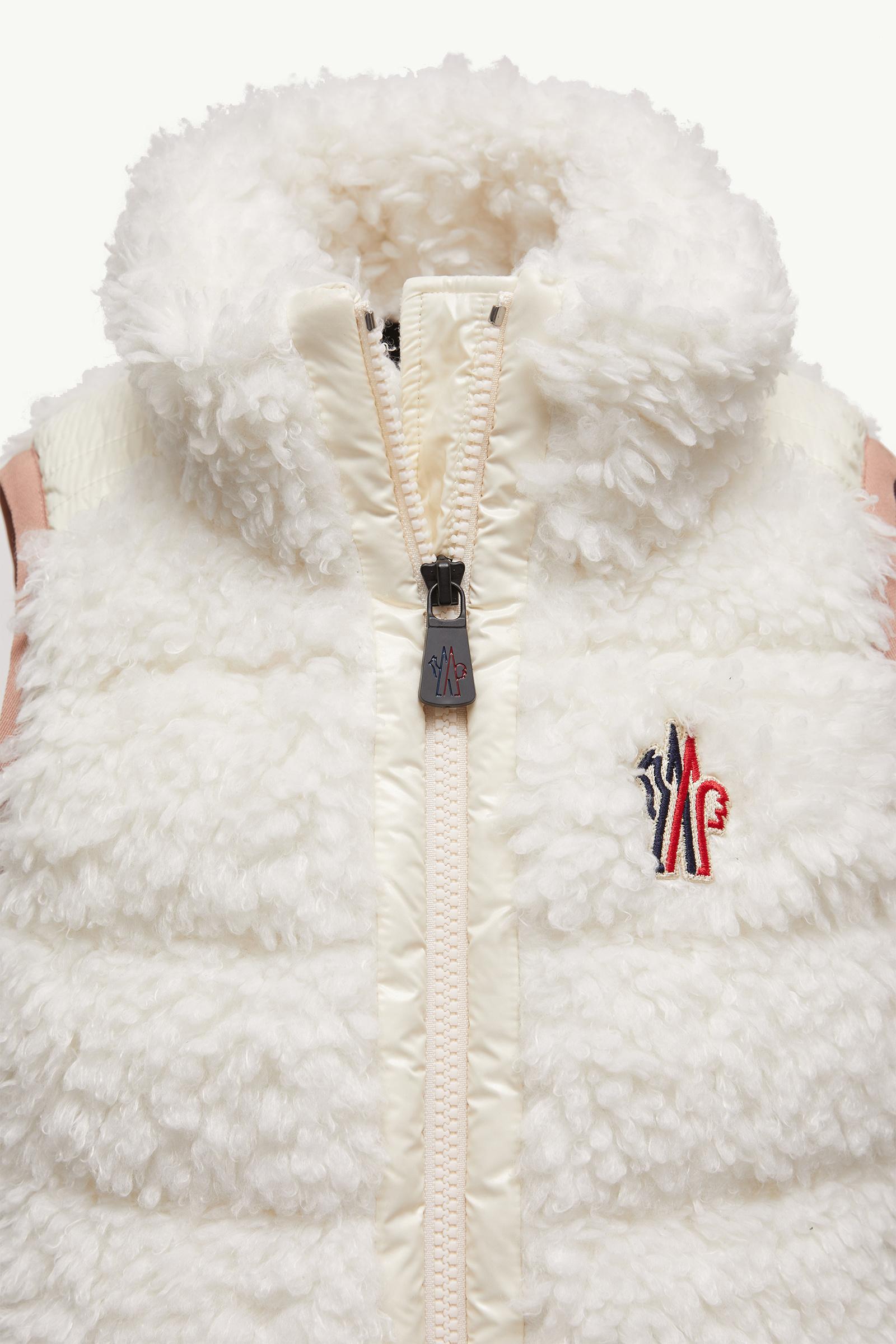 Padded Teddy Gilet Girl White Moncler 1