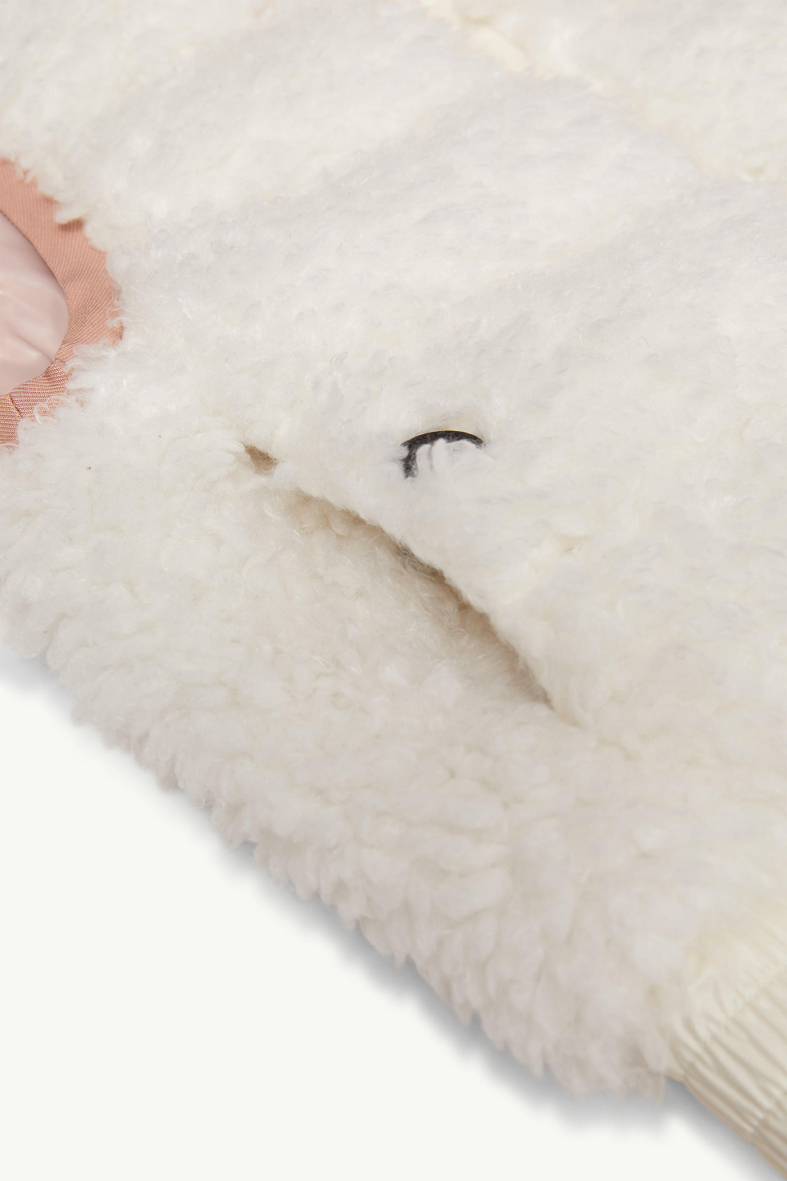 Chaleco acolchado efecto peluche Niña Blanco Moncler 3