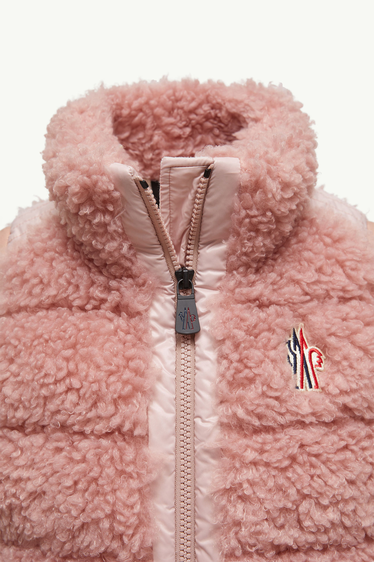 Gepolsterte Weste aus Teddy Mädchen Staubiges Rose Moncler 1