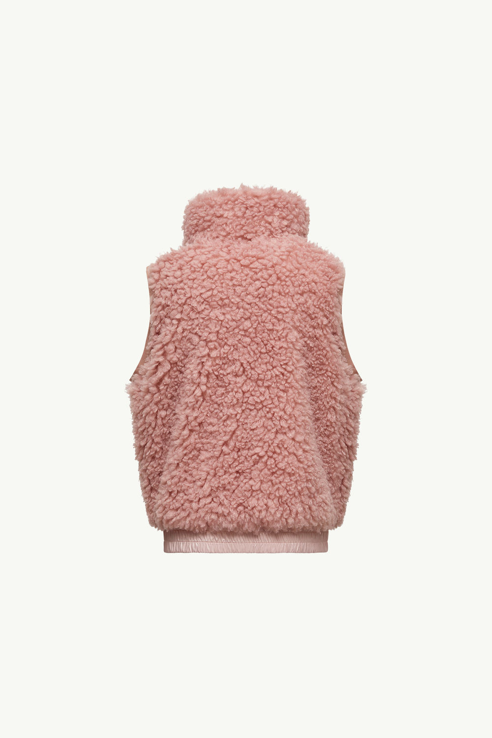 Padded Teddy Gilet Girl Dusty Pink Moncler 2