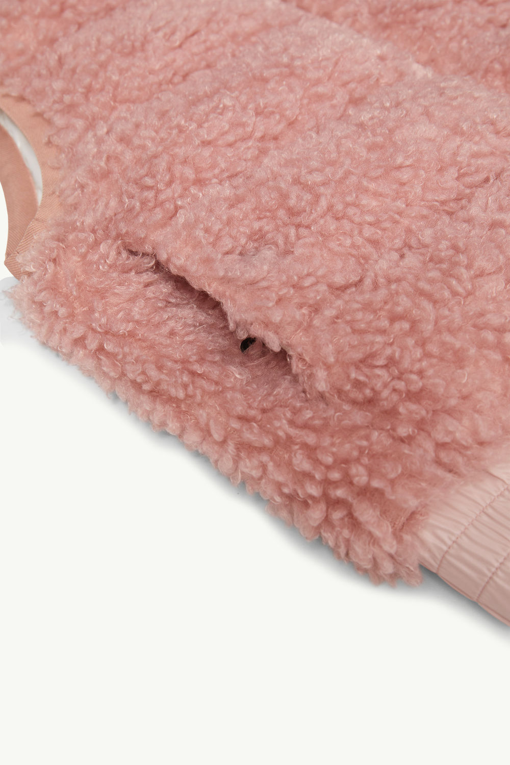 Padded Teddy Gilet Girl Dusty Pink Moncler 3