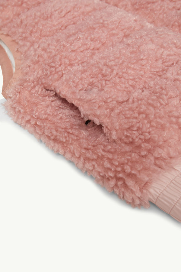 Padded Teddy Gilet Girl Dusty Pink Moncler 3
