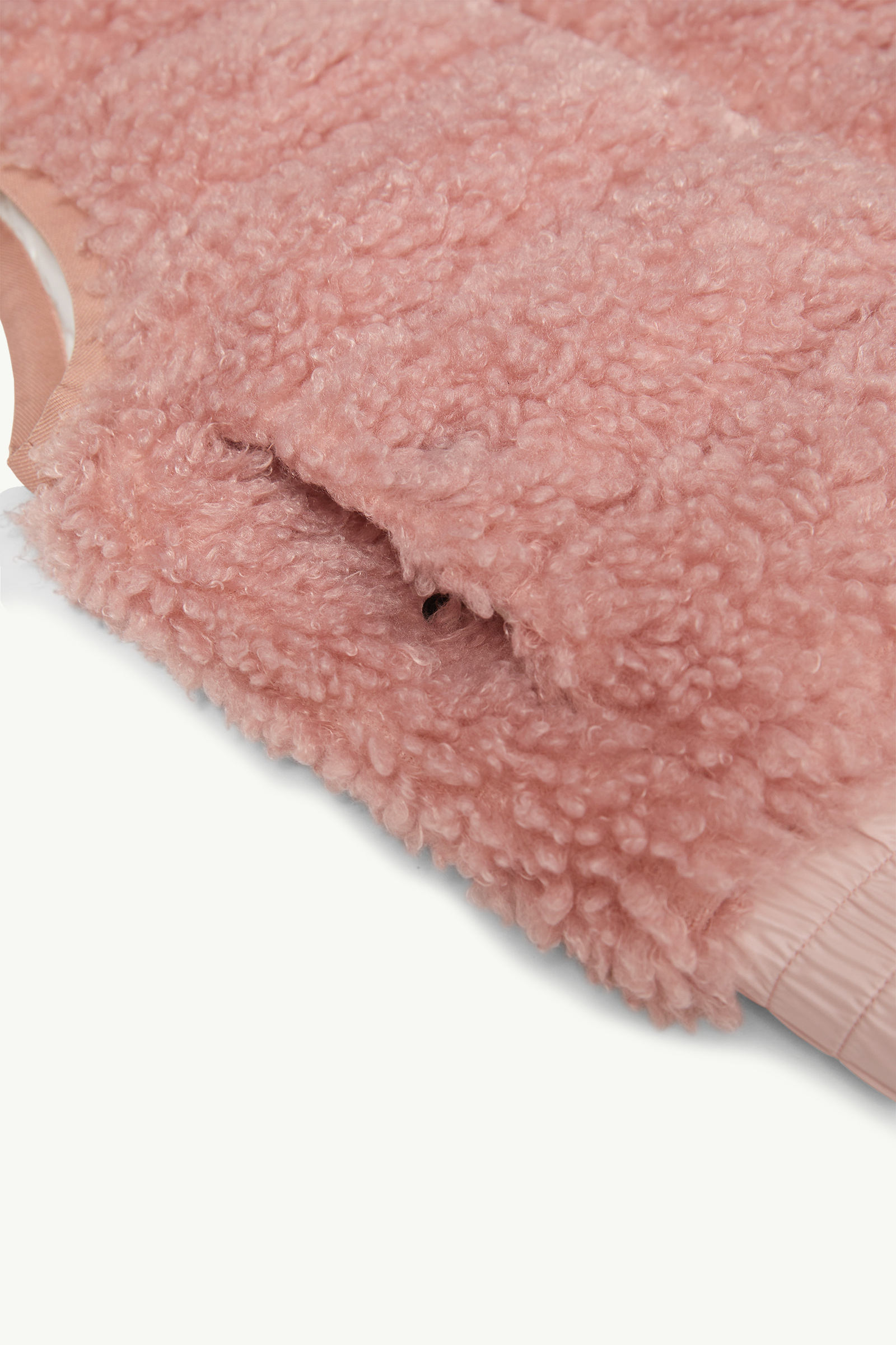 Padded Teddy Gilet Girl Dusty Pink Moncler 3