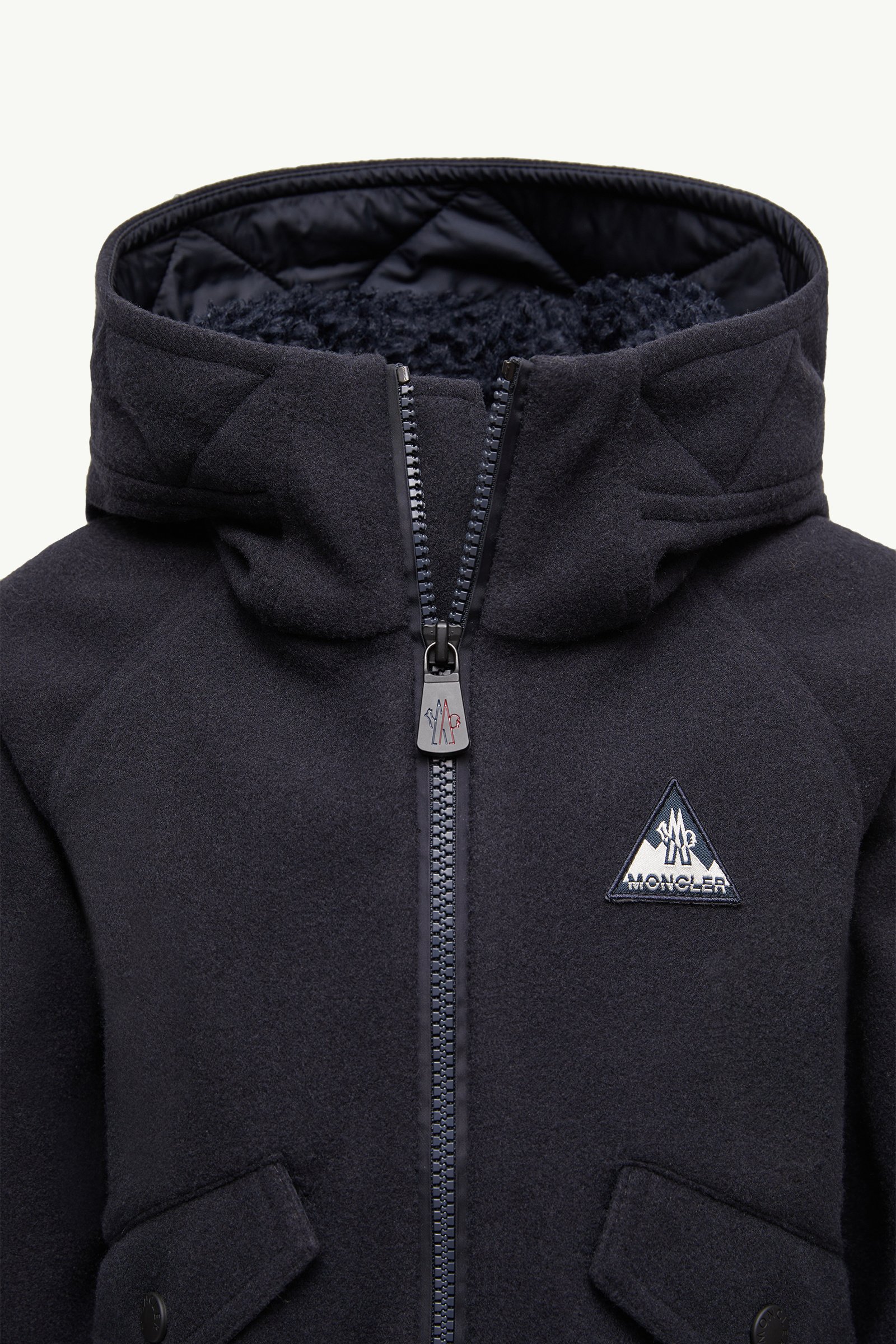 Sudadera con capucha y cremallera De Género Neutro Azul marino Moncler 1