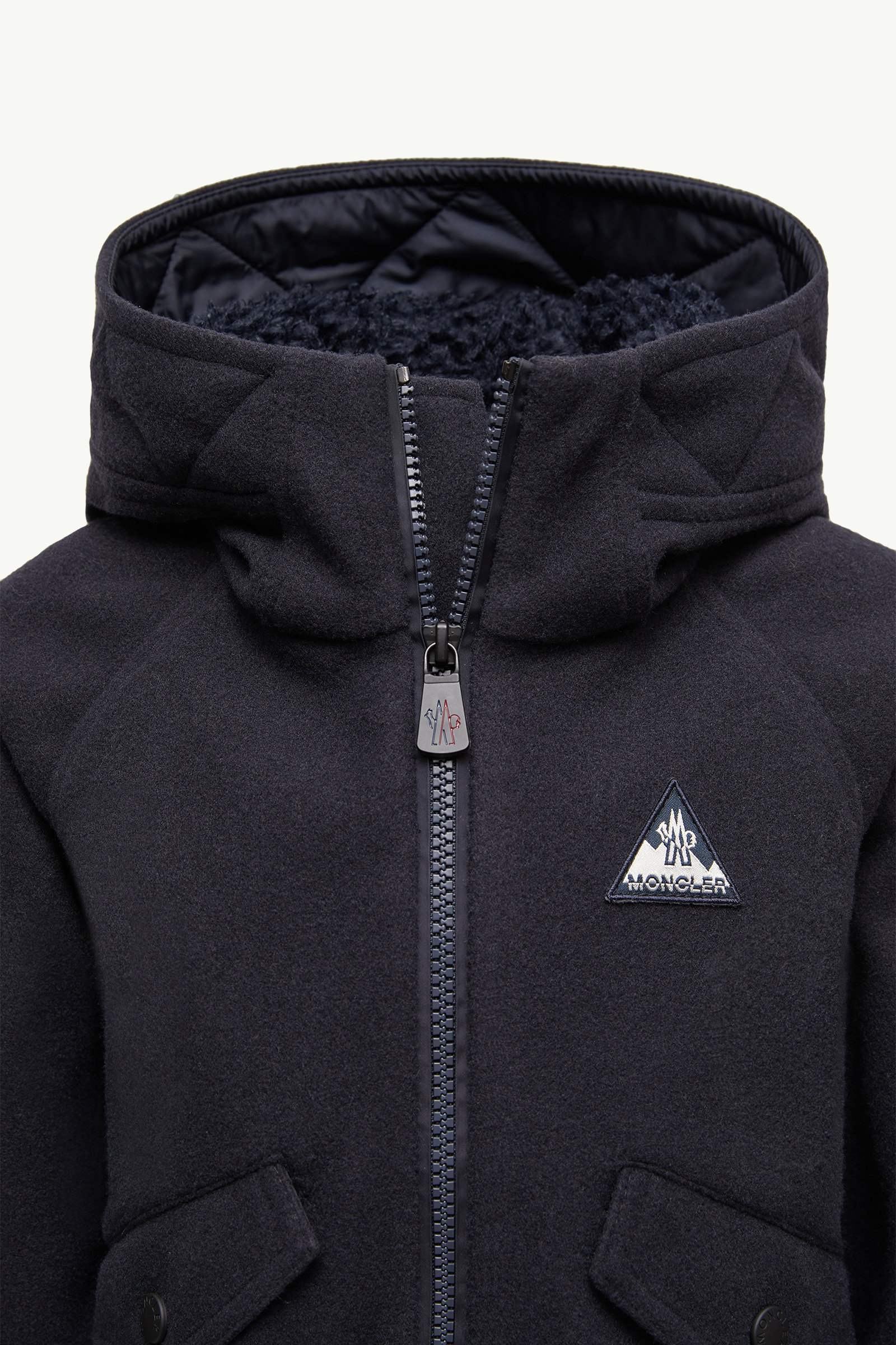 Sudadera con capucha y cremallera De Género Neutro Azul marino Moncler 1
