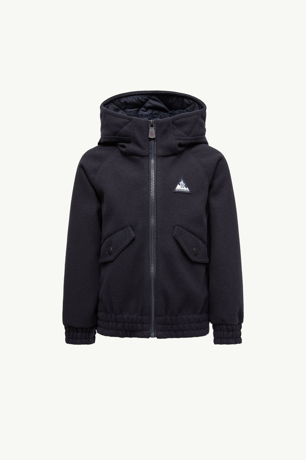 Zip-Up Hoodie Gender Neutral Navy Blue Moncler 0