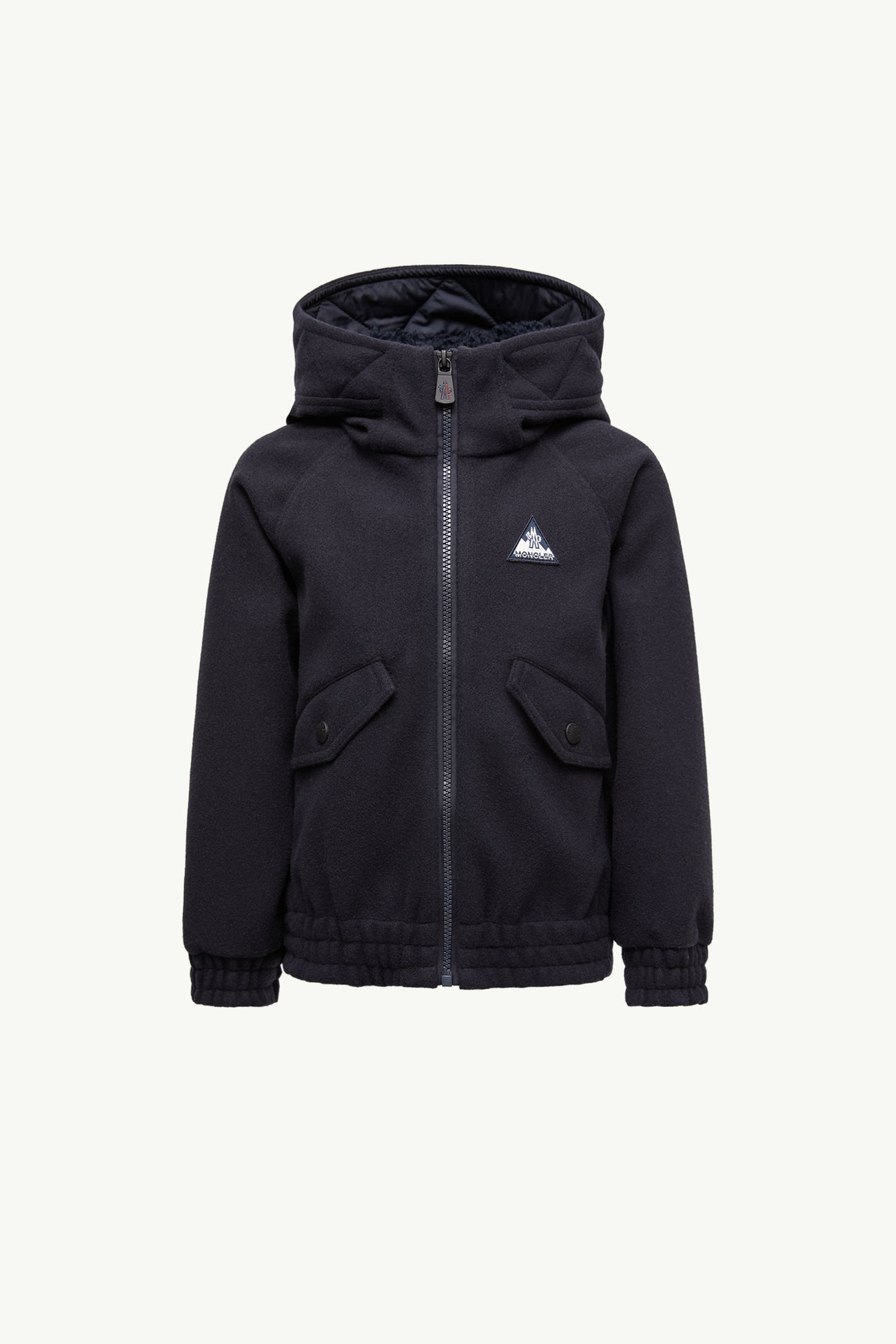 儿童拉链连帽卫衣 中性 海军蓝色 Moncler 0