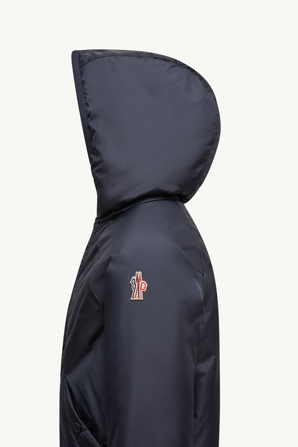 Reversible Zip-Up Hoodie Gender Neutral Beige & Navy Blue Moncler 1