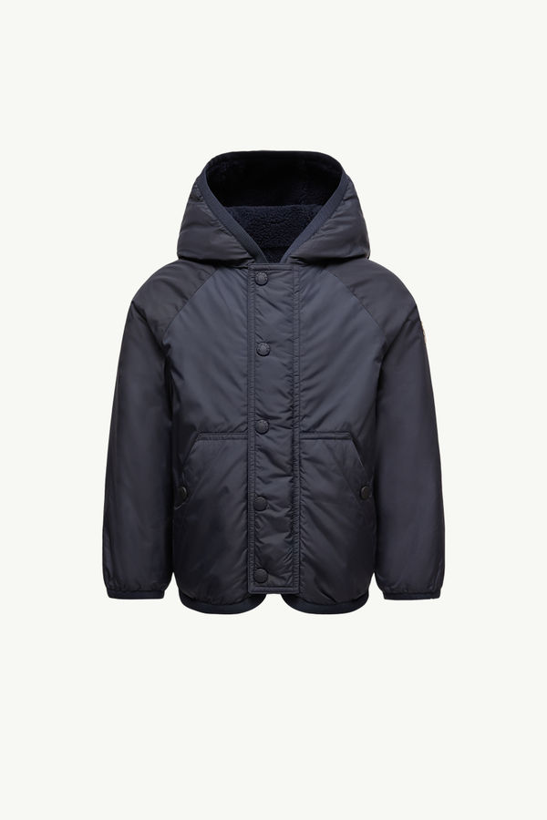 Felpa reversibile con zip Gender Neutral Beige & Blu Navy Moncler 3