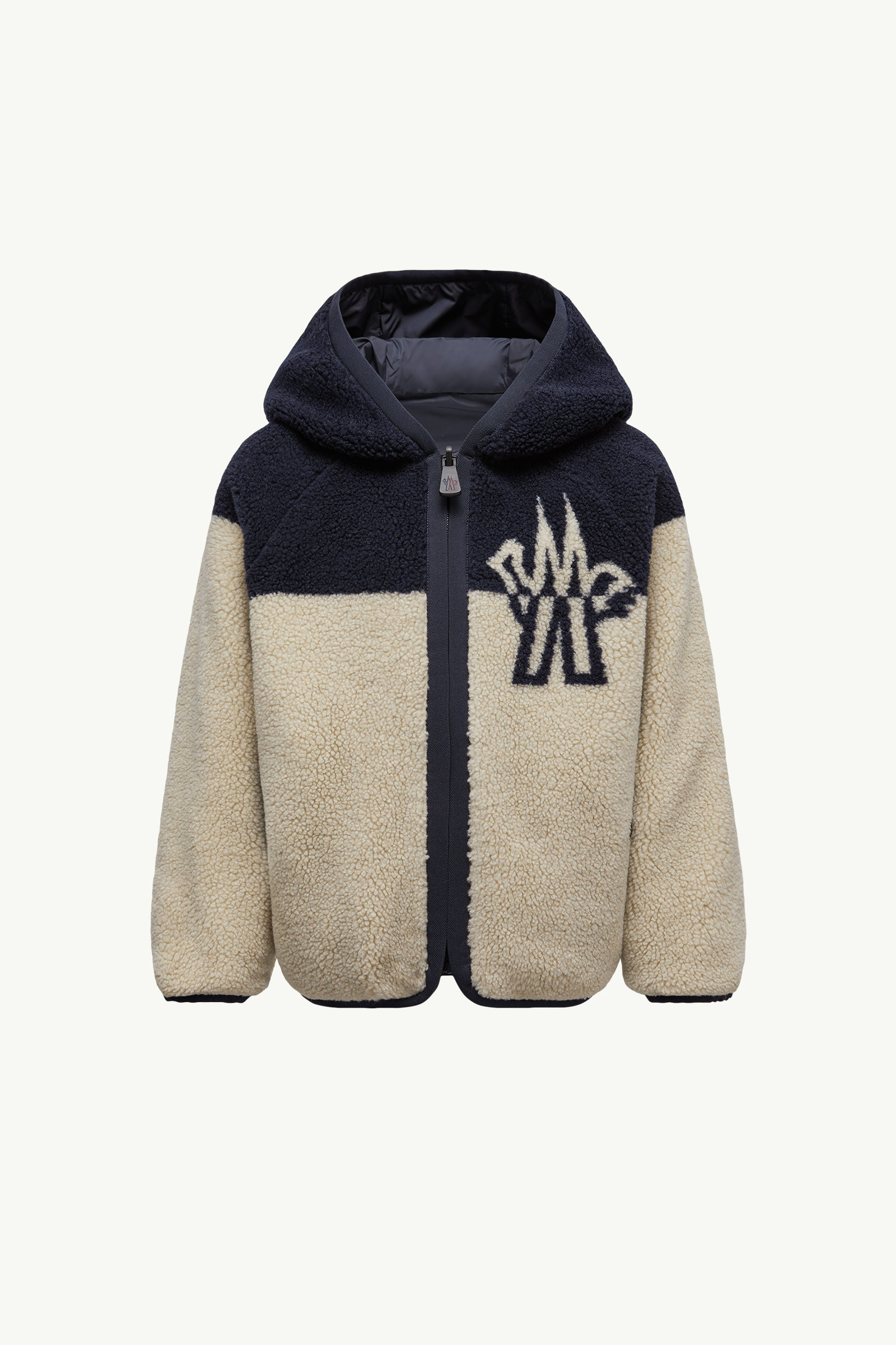 Sudadera reversible con cremallera De Género Neutro Beige & Azul Marino Moncler 3