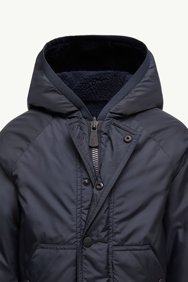 Felpa reversibile con zip Gender Neutral Beige & Blu Navy Moncler 5