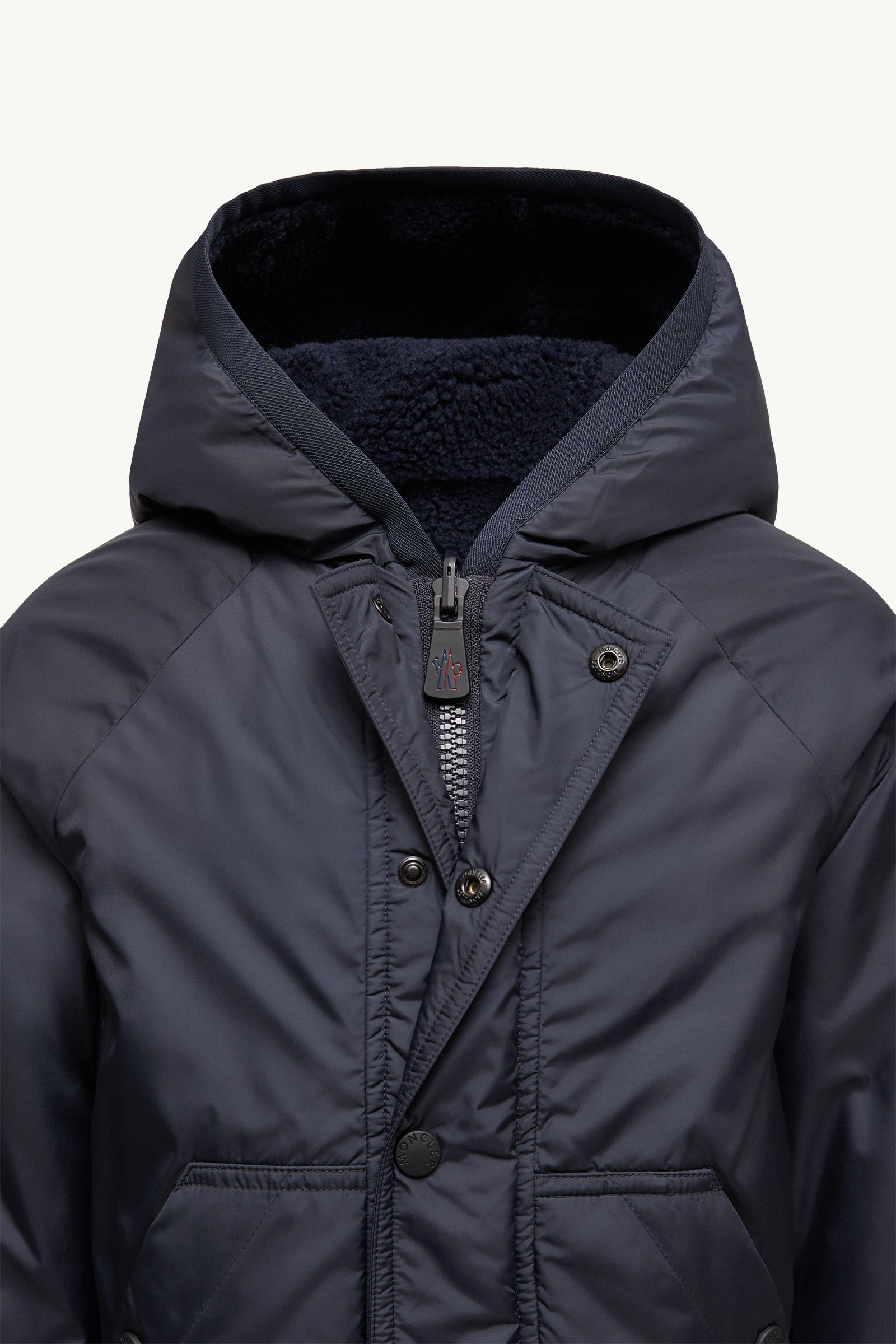 Sudadera reversible con cremallera De Género Neutro Beige & Azul Marino Moncler 5