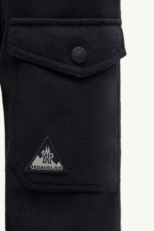 Interlock Cargo Trousers Gender Neutral Navy Blue Moncler 3