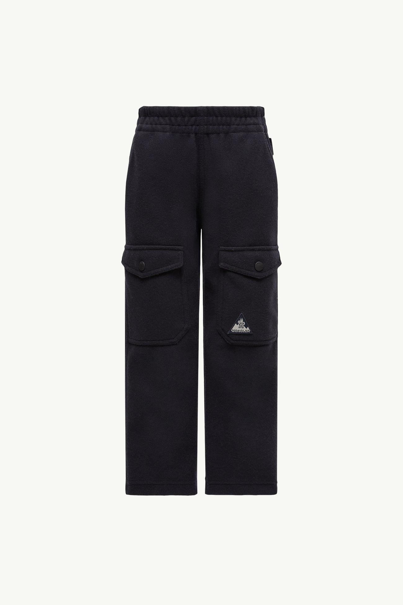 棉毛布工裝長褲 中性 海軍藍色 Moncler 0