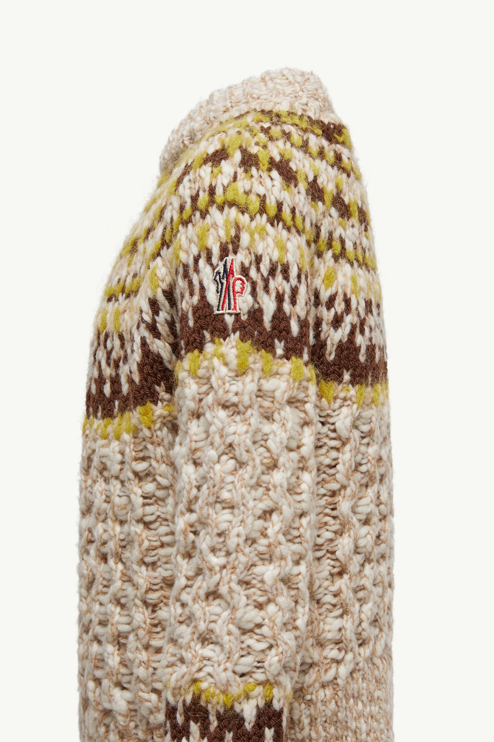 Jersey de cuello de tortuga de jacquard de lana De Género Neutro Multicolor Moncler 1