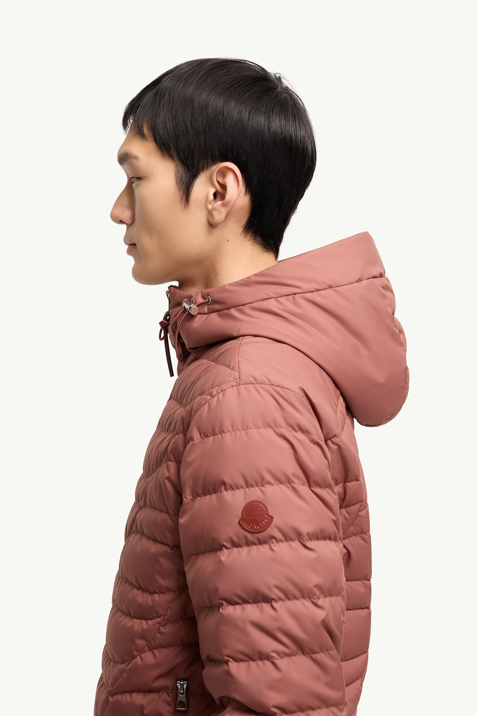 Red Brown Chitu Hooded Short Down Jacket - Short Down Jackets for