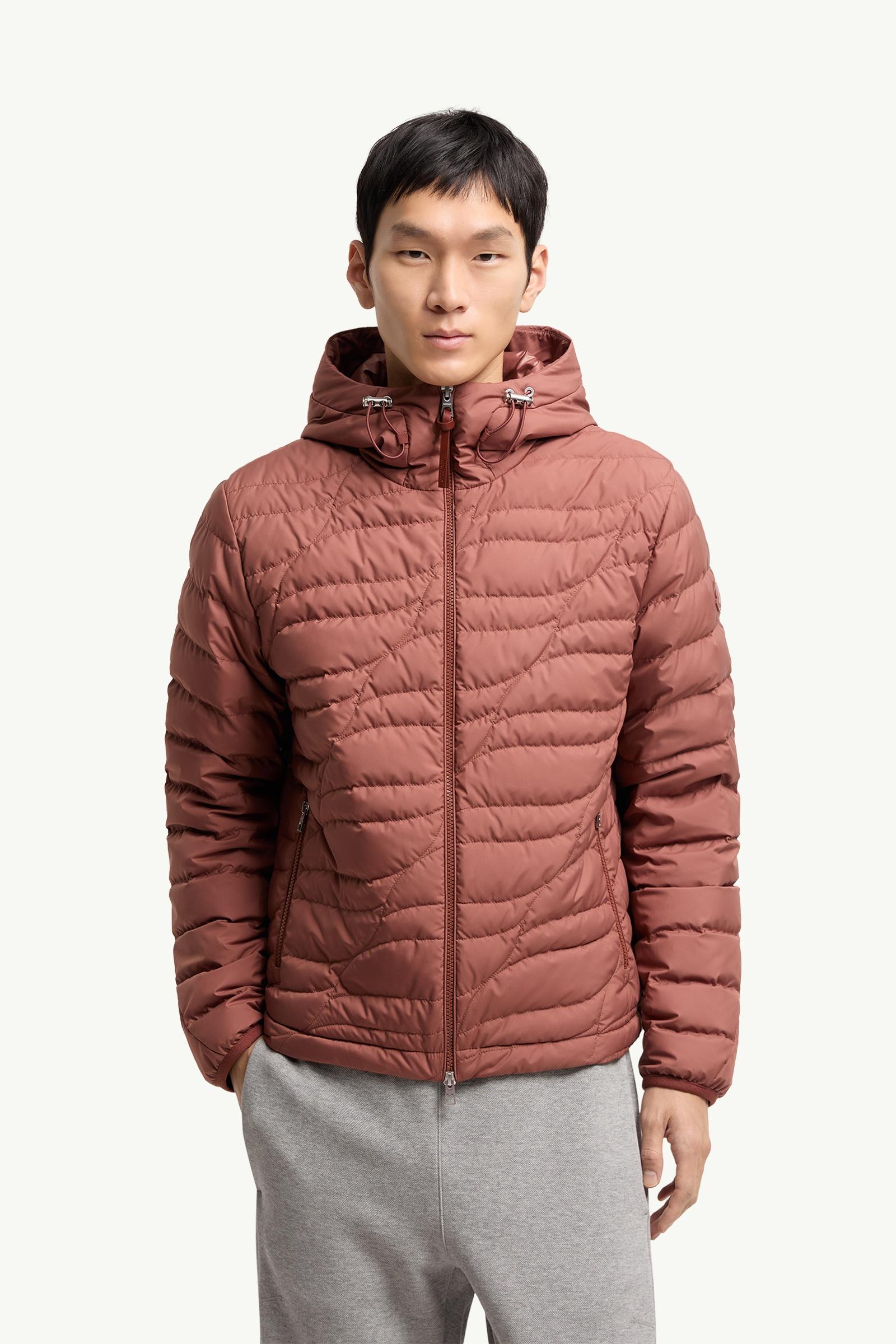 Red Brown Chitu Hooded Short Down Jacket - Short Down Jackets for