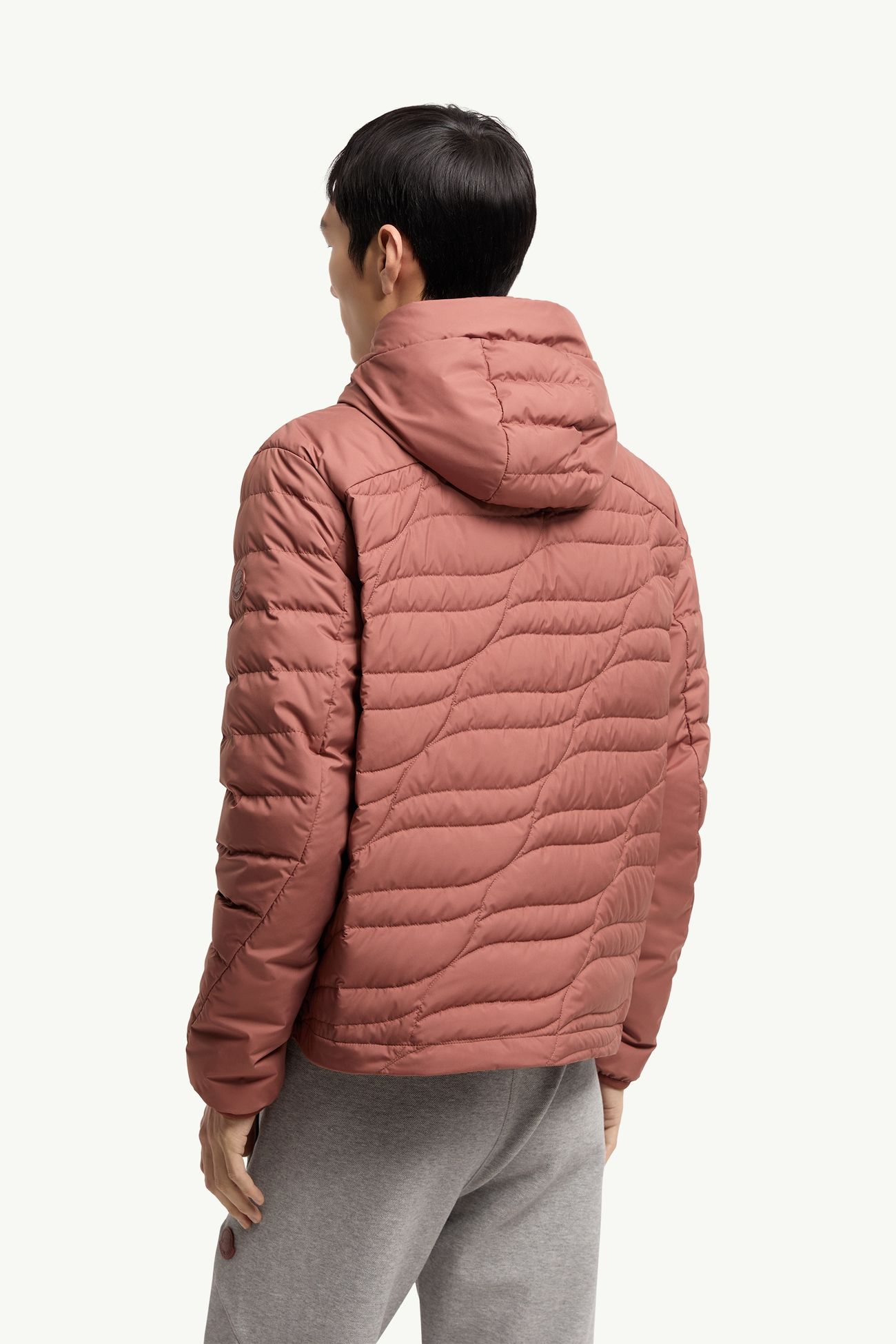 Plumífero corto con capucha Chitu Hombre Rojo Marrón Moncler 4