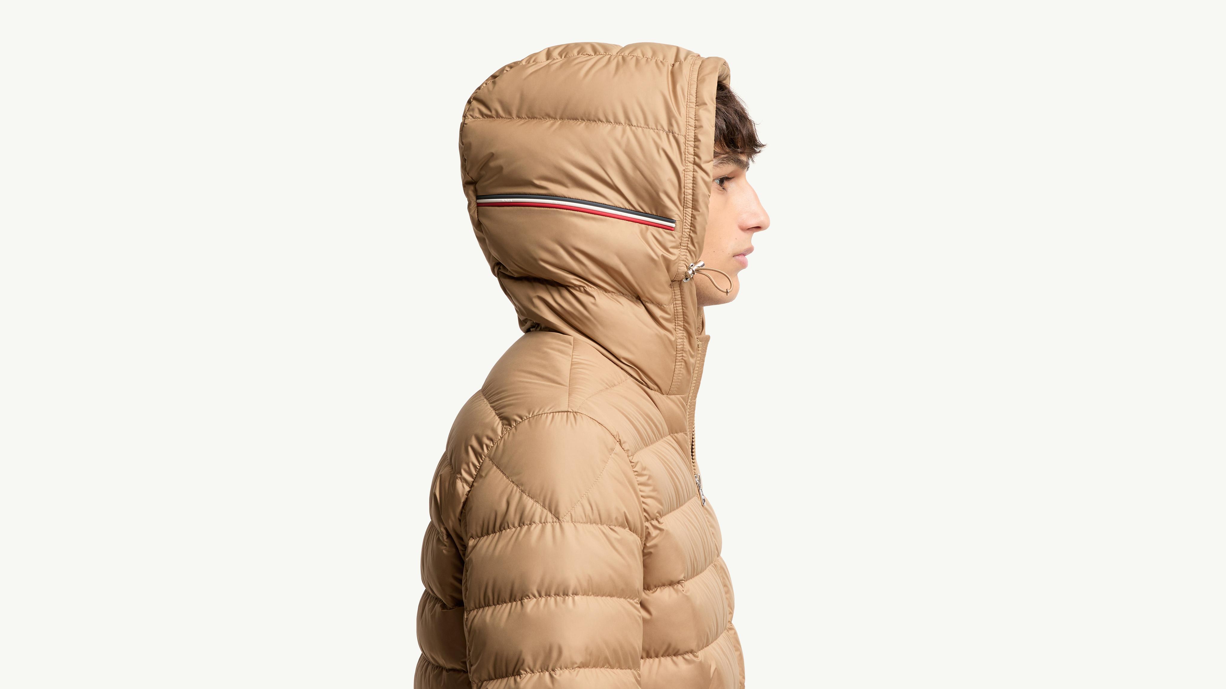 Beige Vermeille Hooded Short Down Jacket - Short Down Jackets for