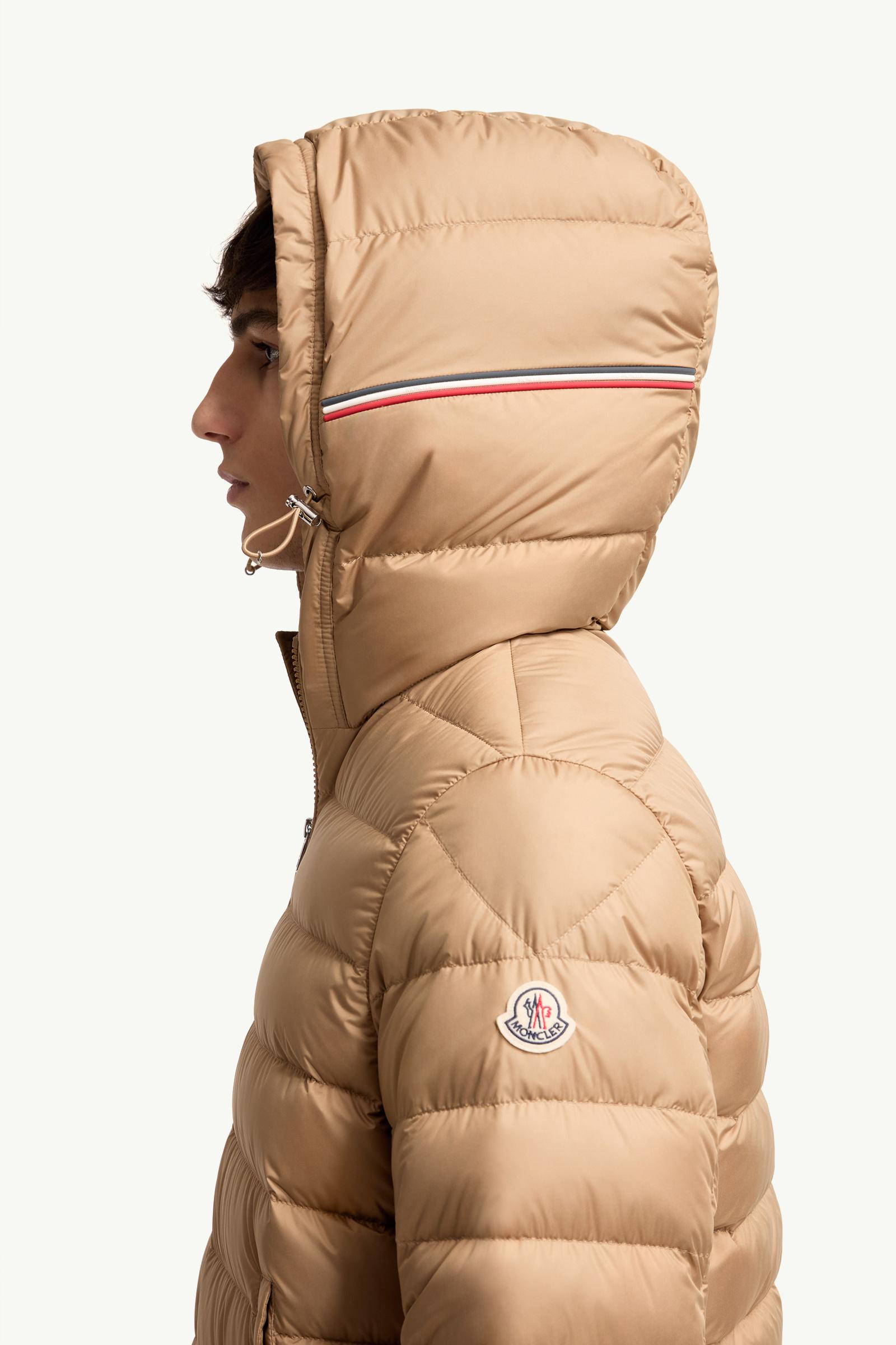 Beige Vermeille Hooded Short Down Jacket - Short Down Jackets for