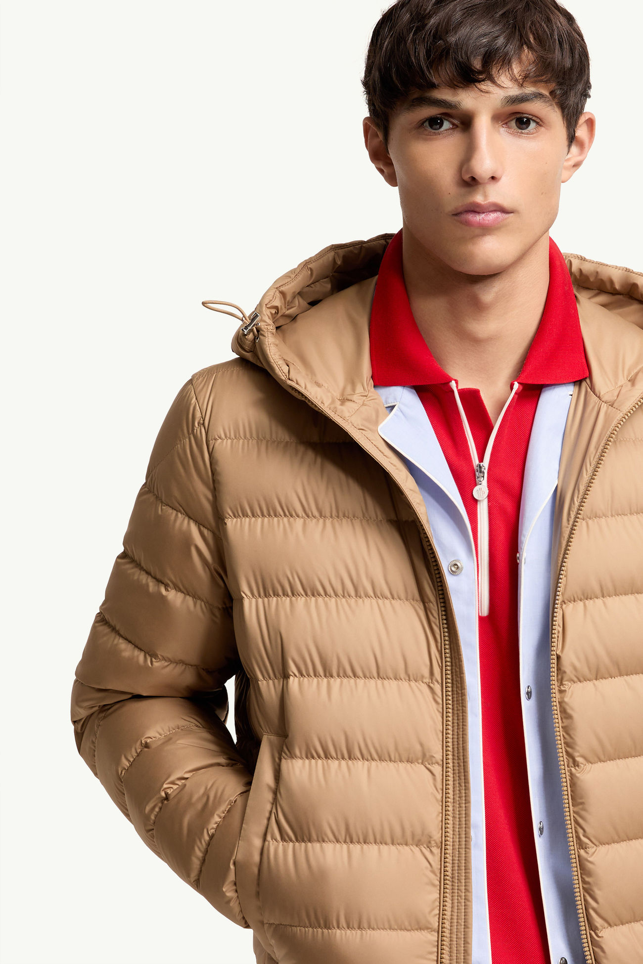 Vermeille連帽短身羽絨外套 男士 米色 Moncler 5