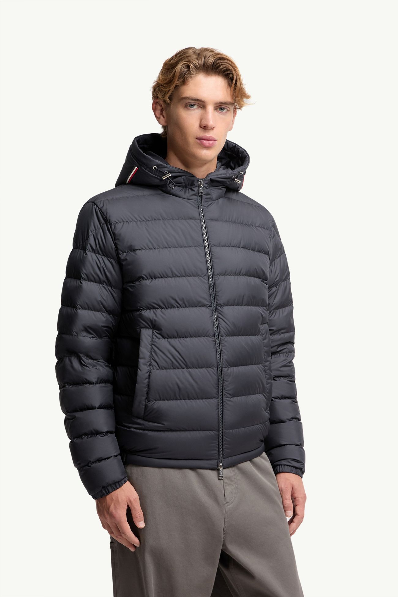 Vermeille男士连帽短款羽绒夹克外套 男士 海军蓝色 Moncler 3