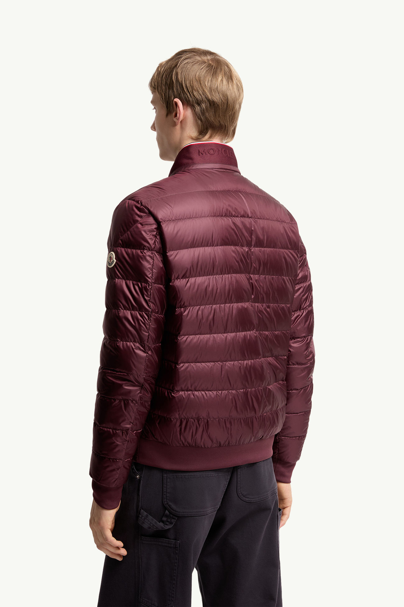 Rigel短身羽絨外套 男士 酒紅色 Moncler 4