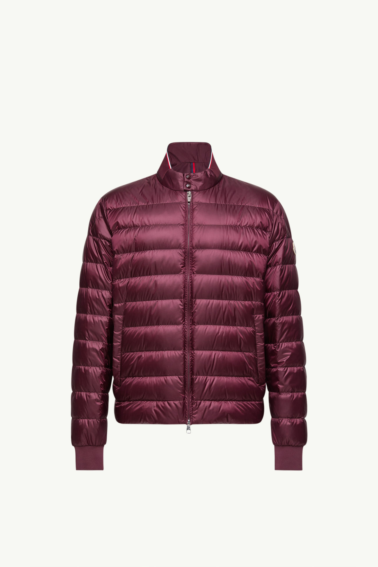 Rigel kurze Daunenjacke Herren Burgunderrot Moncler 2