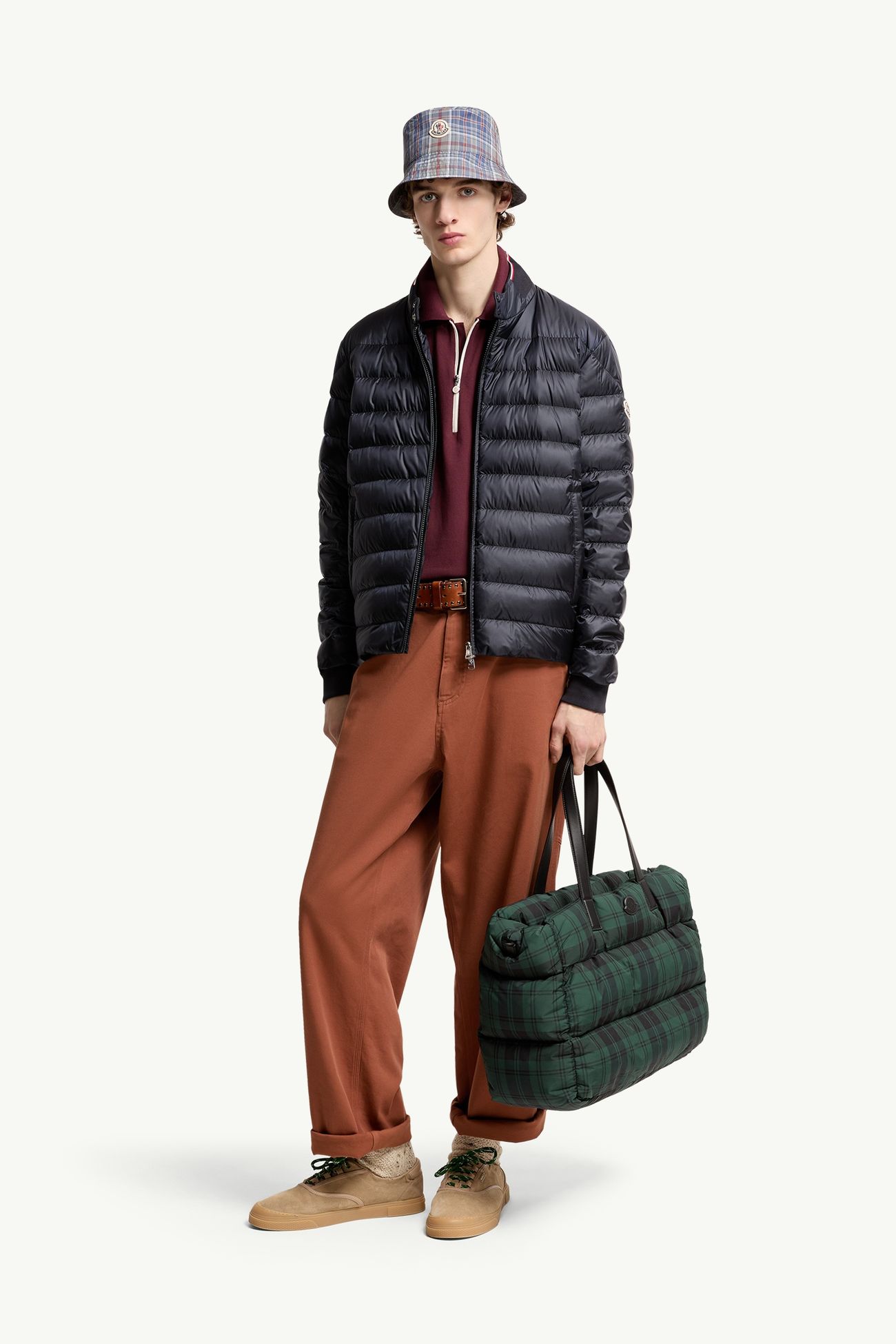 Plumífero corto Rigel Hombre Azul marino Moncler 0