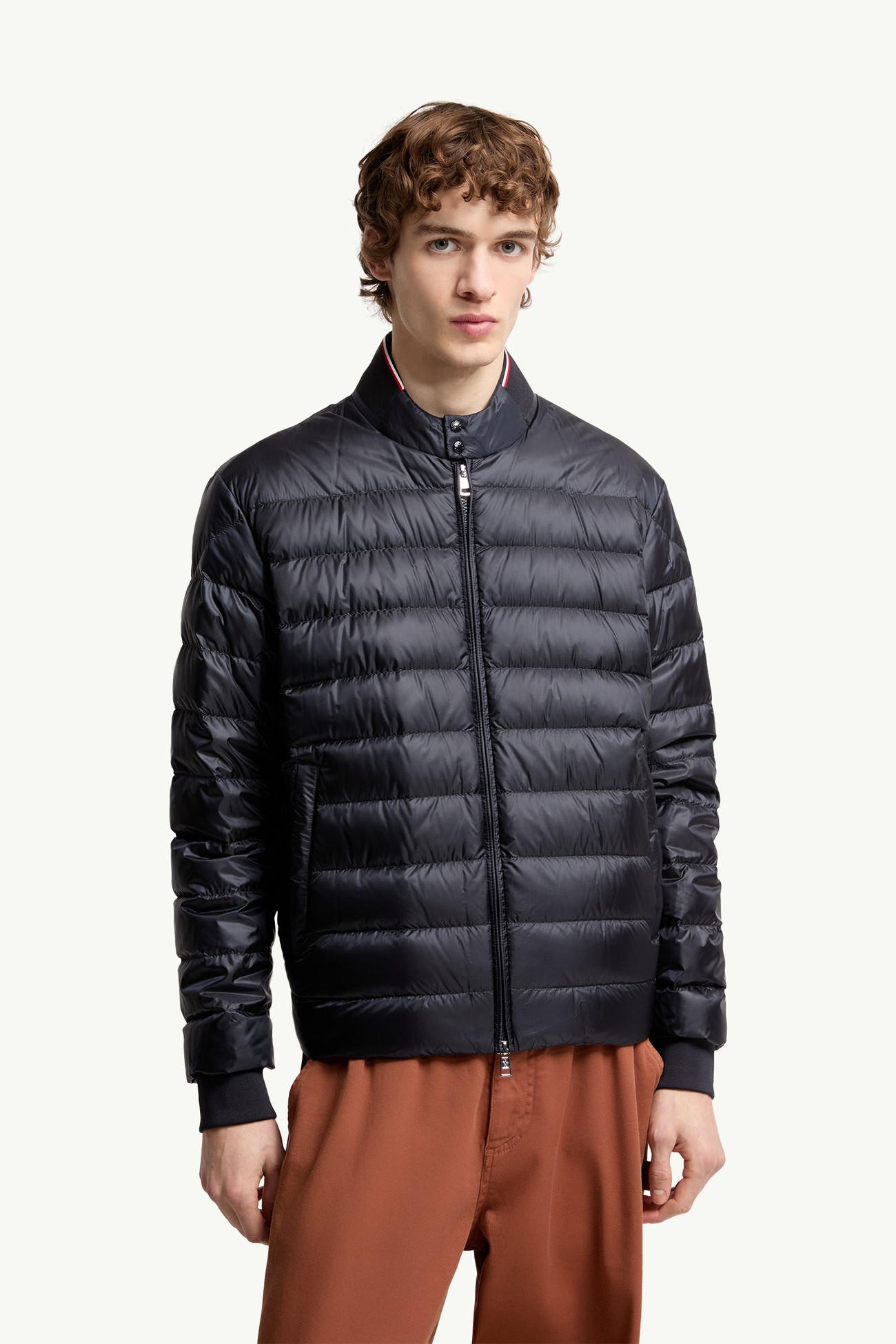 Rigel Short Down Jacket Men Navy Blue Moncler 3