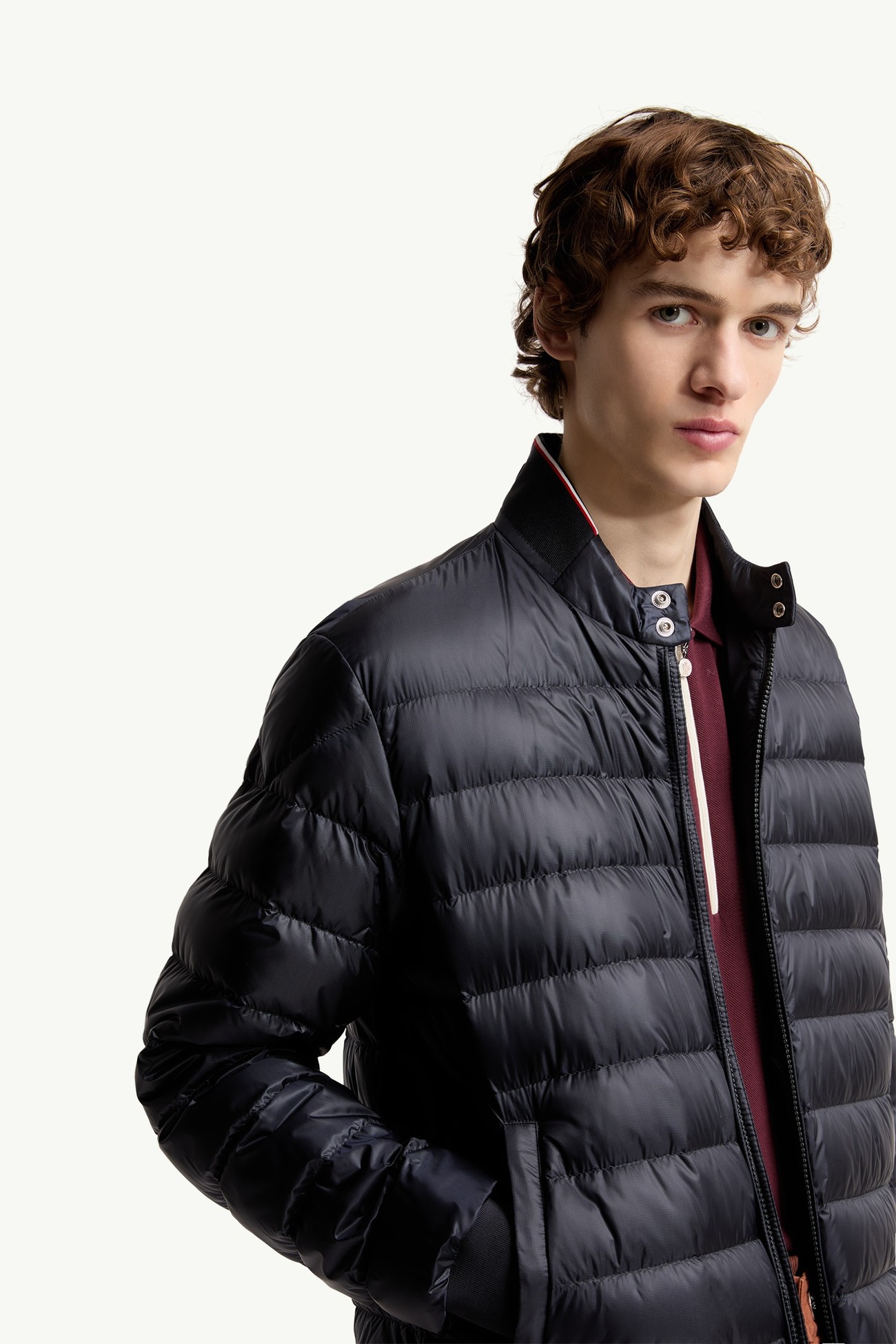 Rigel Short Down Jacket Men Navy Blue Moncler 6