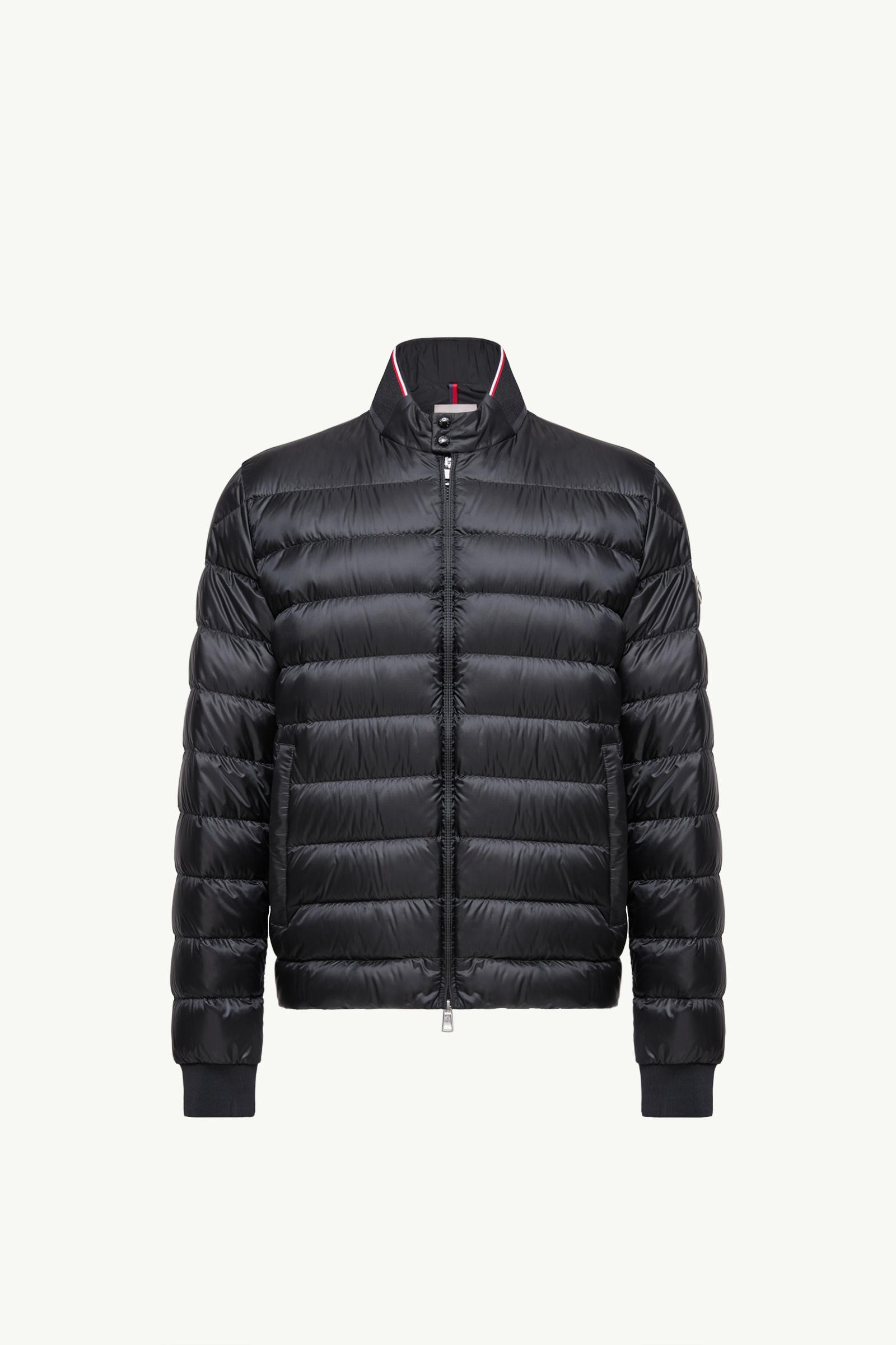 Black Rigel Short Down Jacket - Short Down Jackets for Men