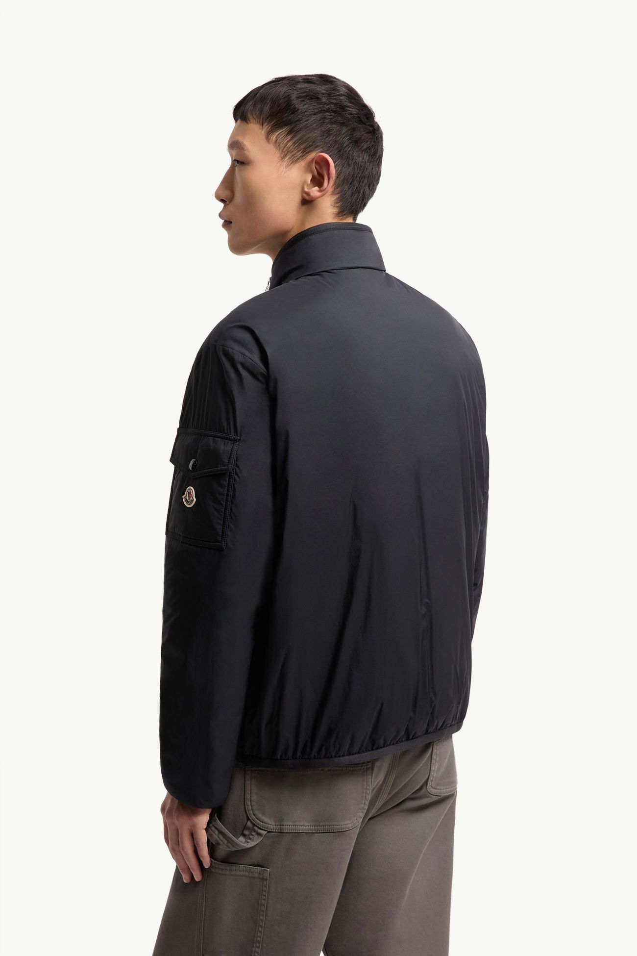 Breezes男士短款加衬夹克外套 男士 海军蓝色 Moncler 4