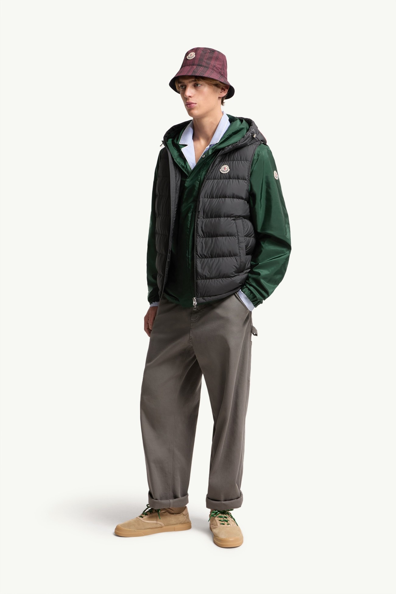Marseillan Hooded Down Gilet Men Black Moncler 0