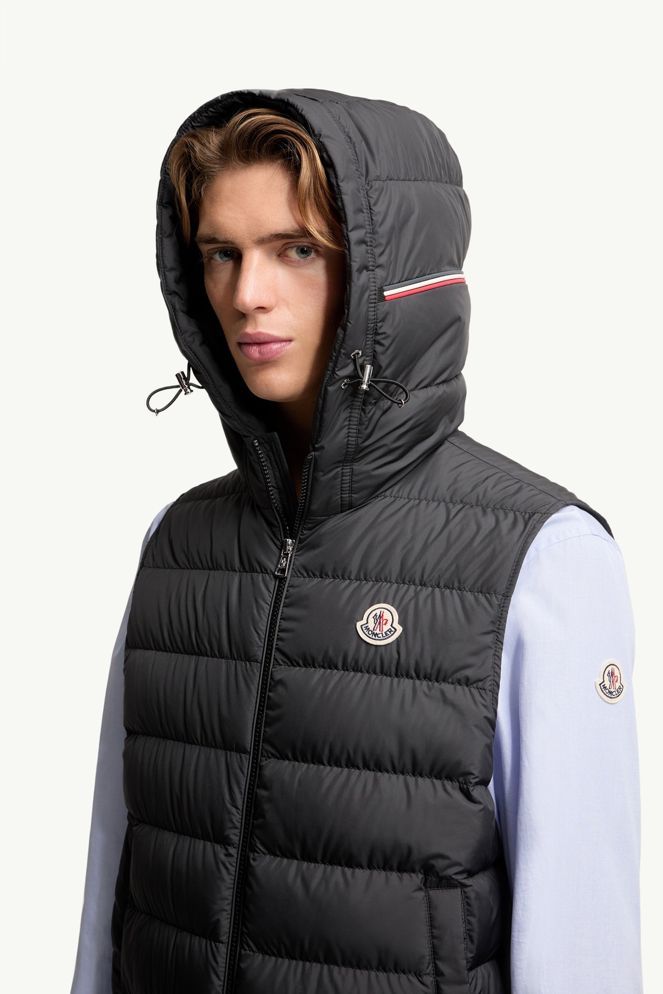 Marseillan Hooded Down Gilet Men Black Moncler 1