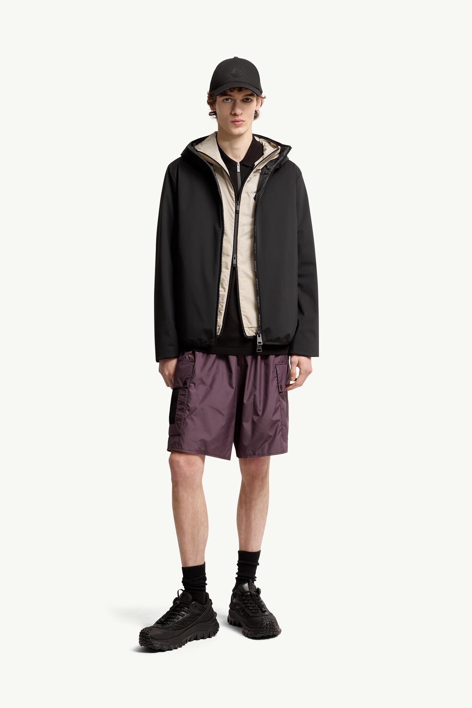 Black Altair Hooded Short Down Jacket - Short Down Jackets for Men