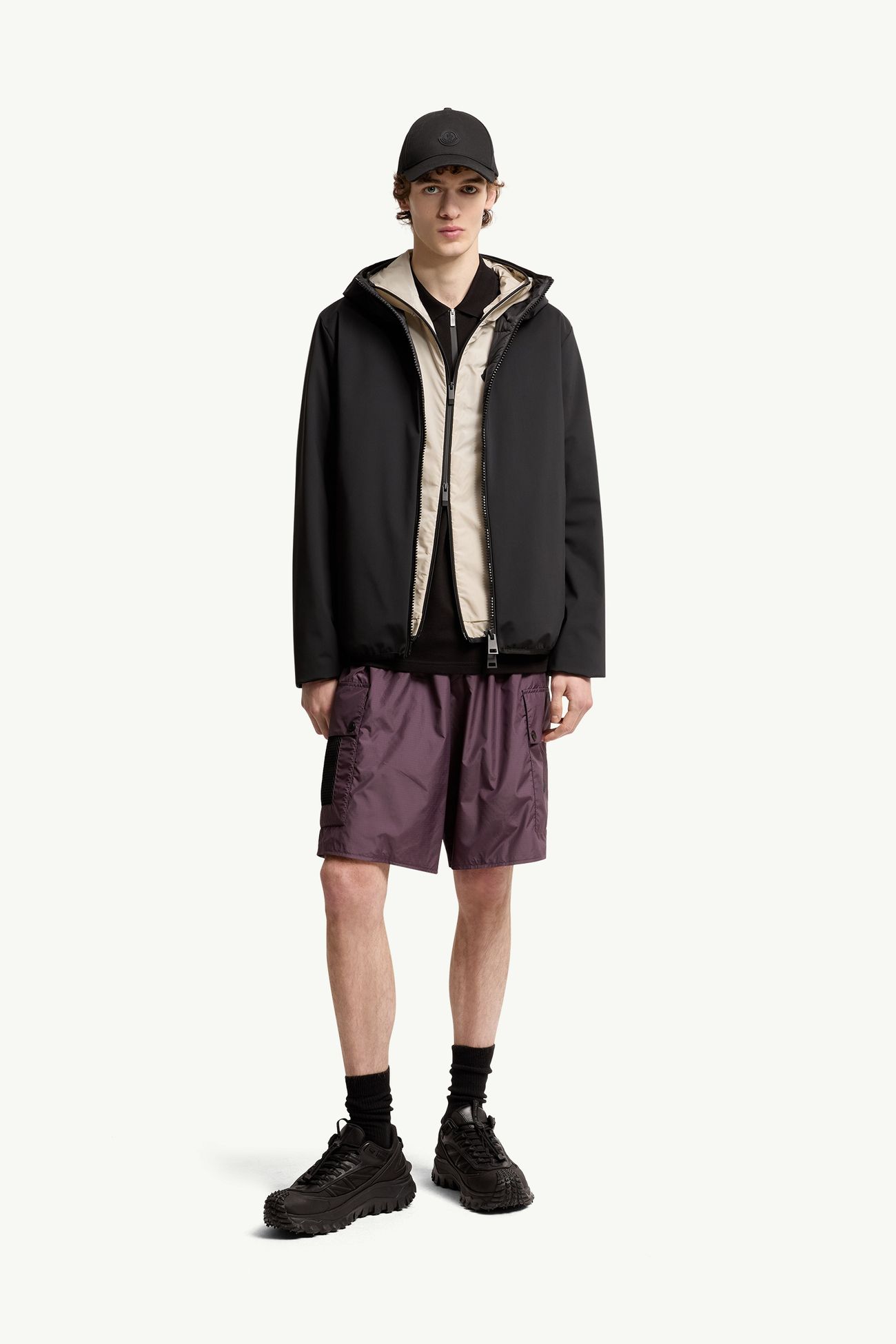 Altair 후드 쇼츠 다운 재킷 남성 블랙 Moncler 0