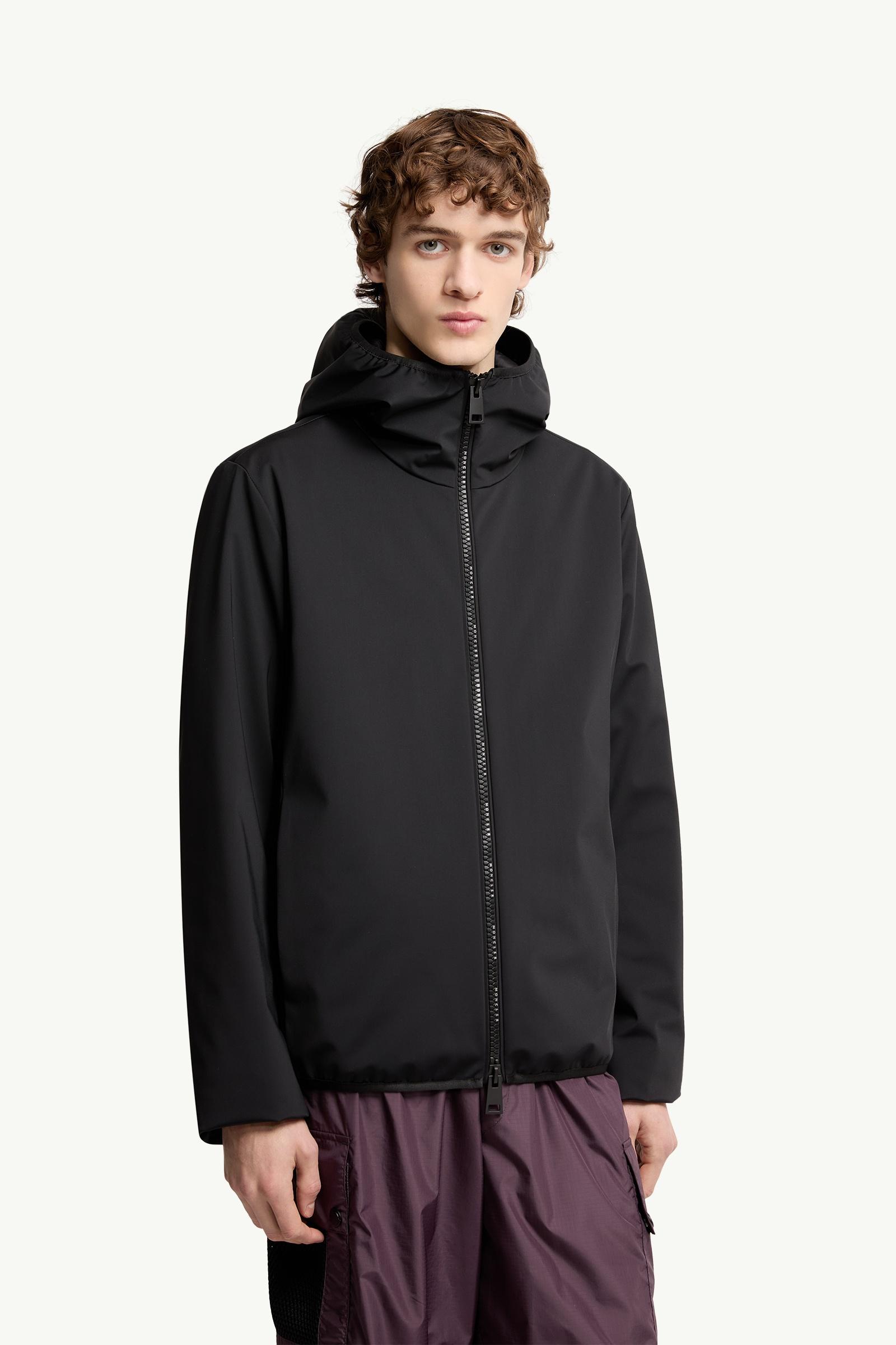 Black Altair Hooded Short Down Jacket - Short Down Jackets for Men