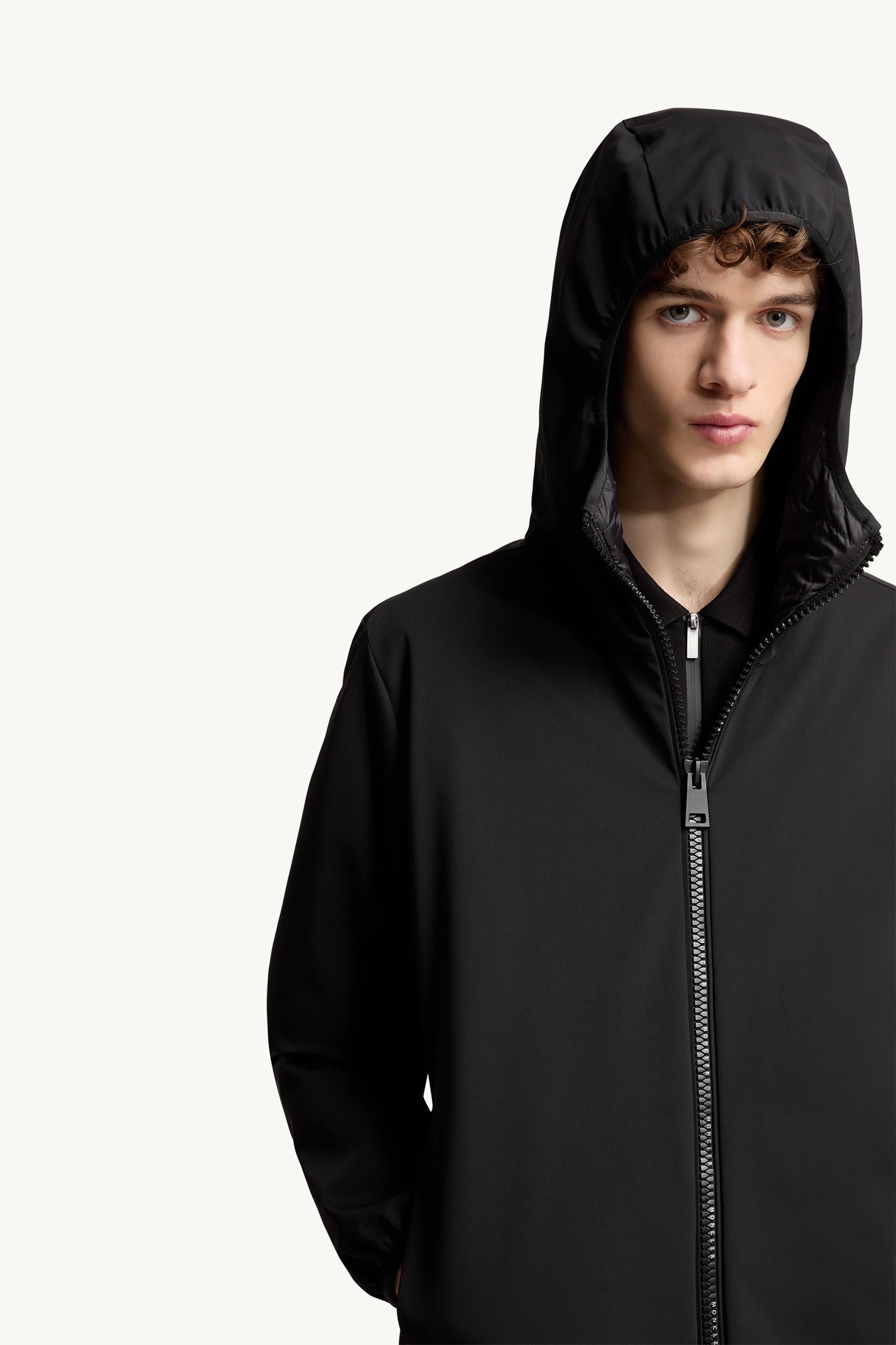 Black Altair Hooded Short Down Jacket - Short Down Jackets for Men