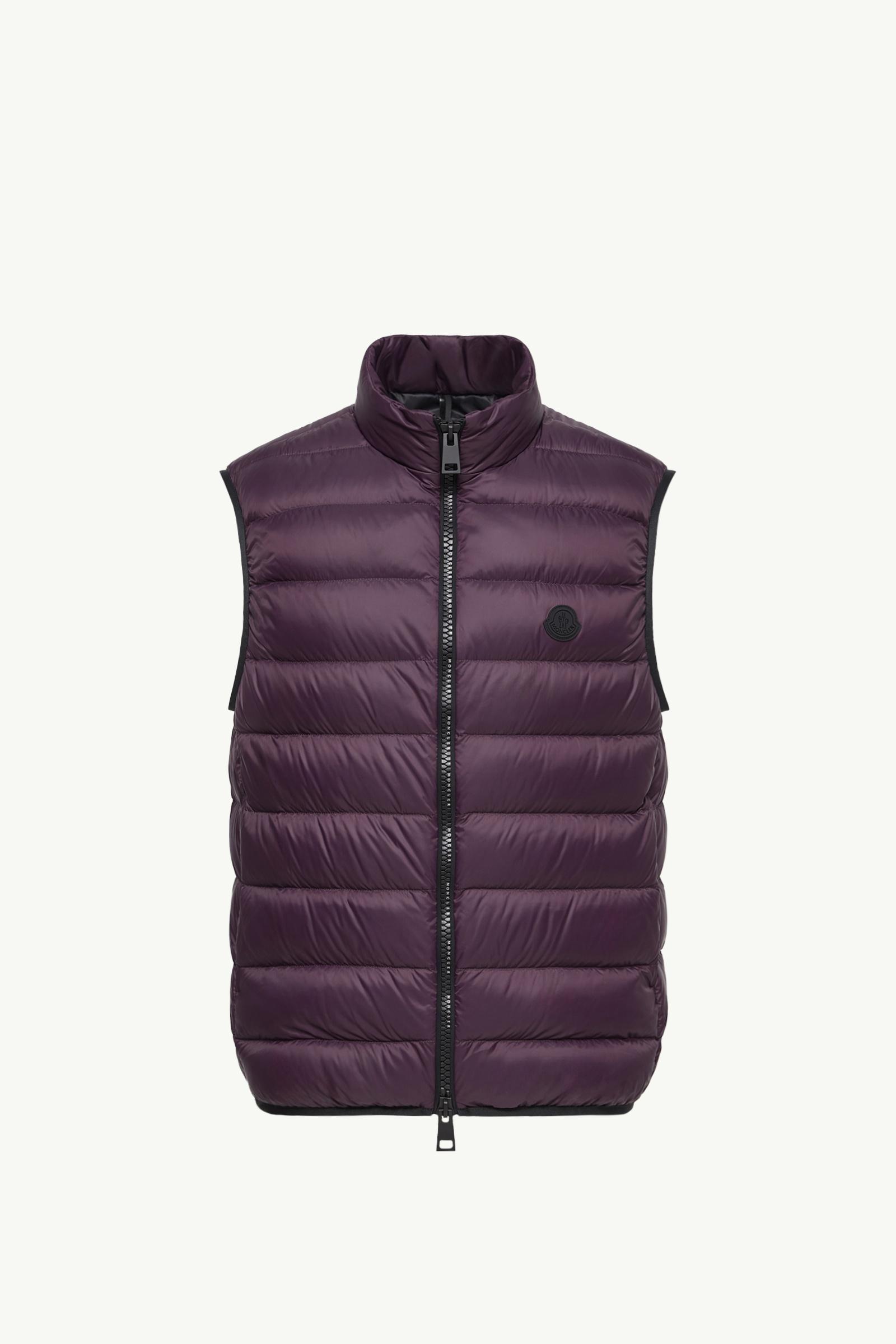 Deneb Down Gilet Men Grape Red Moncler