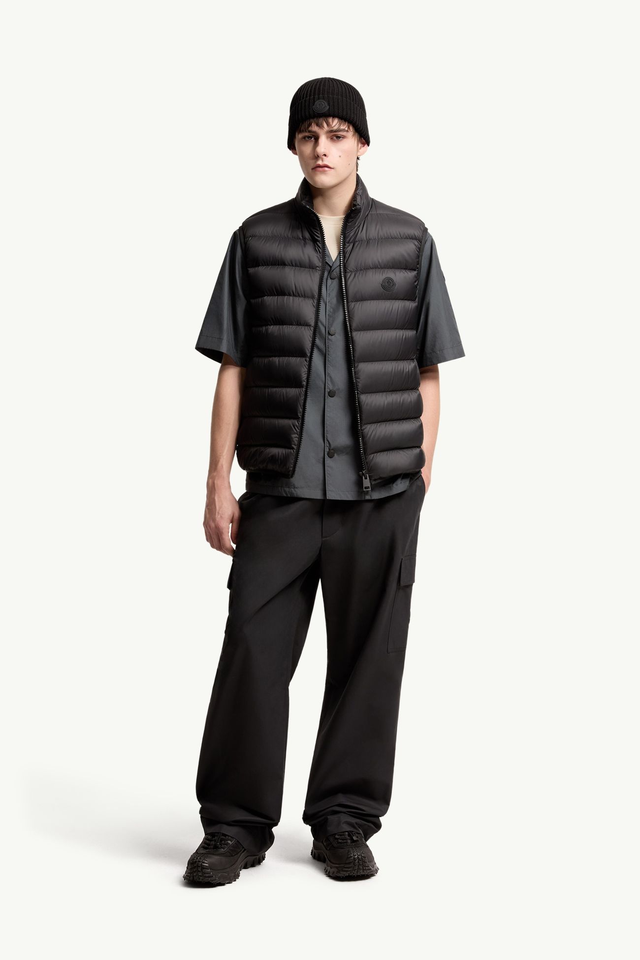 Deneb Down Vest Men Black Moncler 0