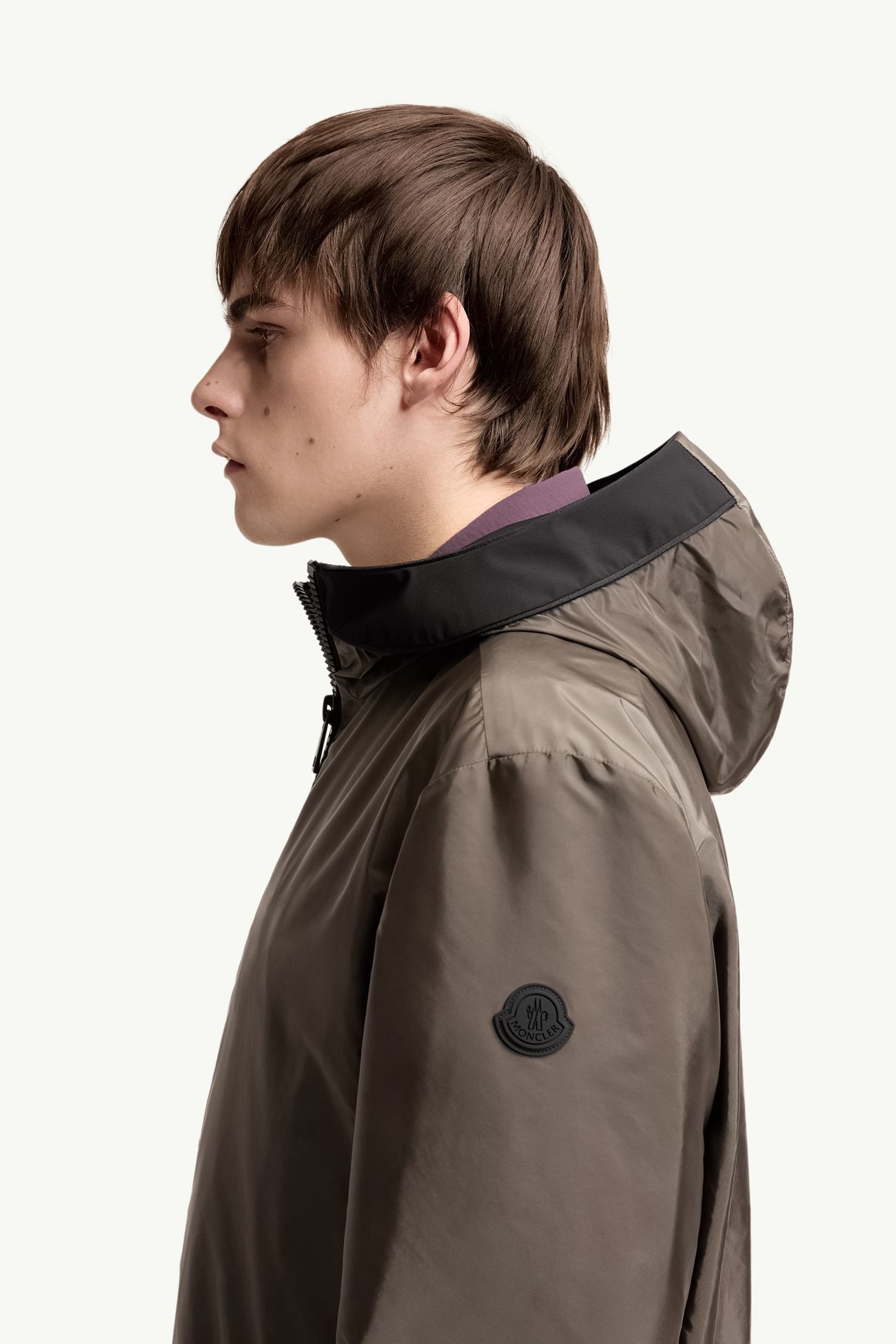 Coupe-vent à capuche Galveston Hommes Marron Moncler 1