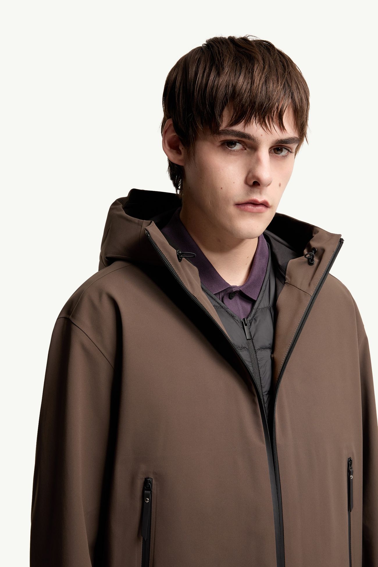 Doudoune courte 3-en-1 à capuche Marana Hommes Marron Moncler 8