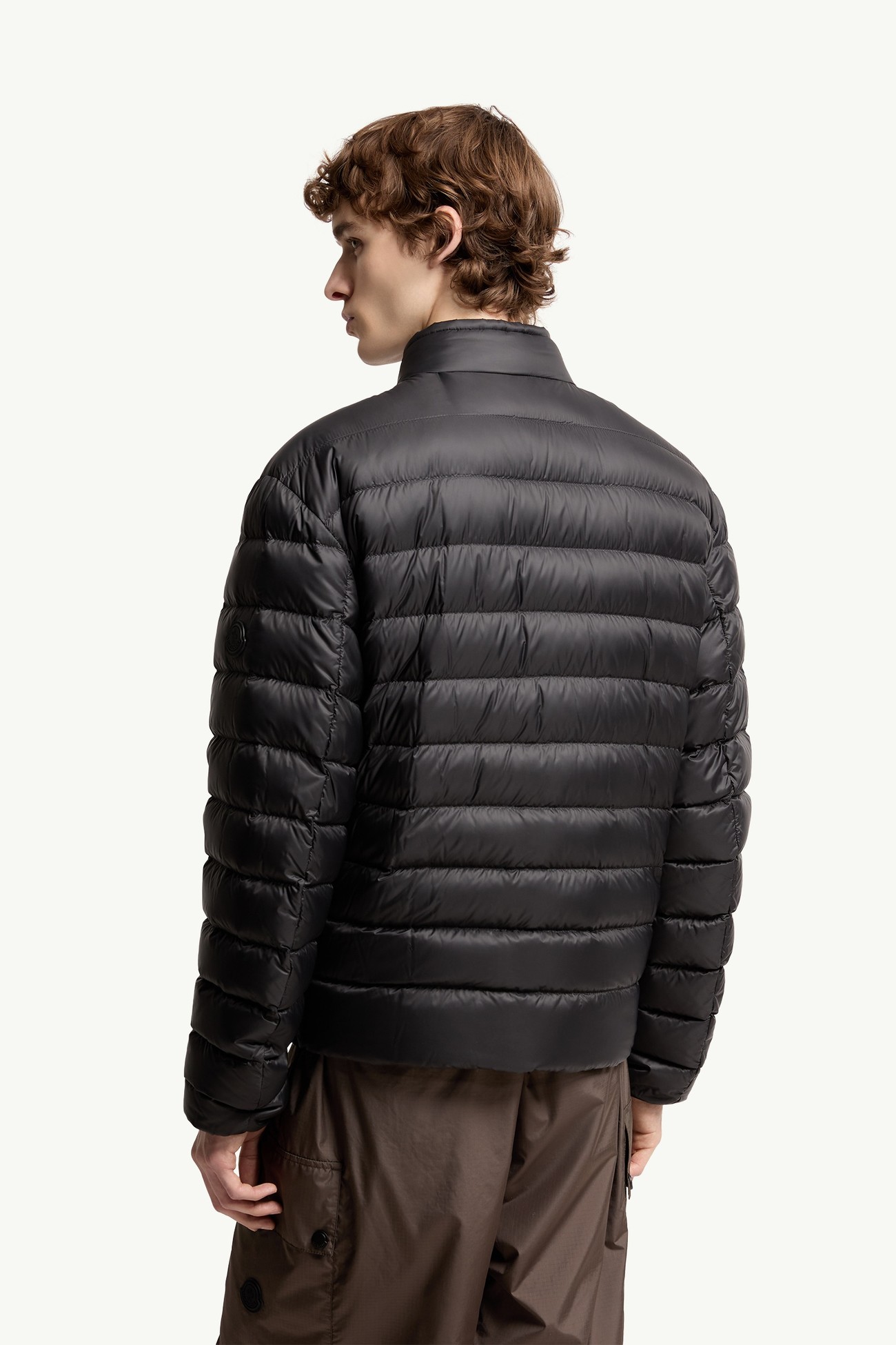 Mackinac Diagonal-Quilted Down Biker Jacket Men Black Moncler 4