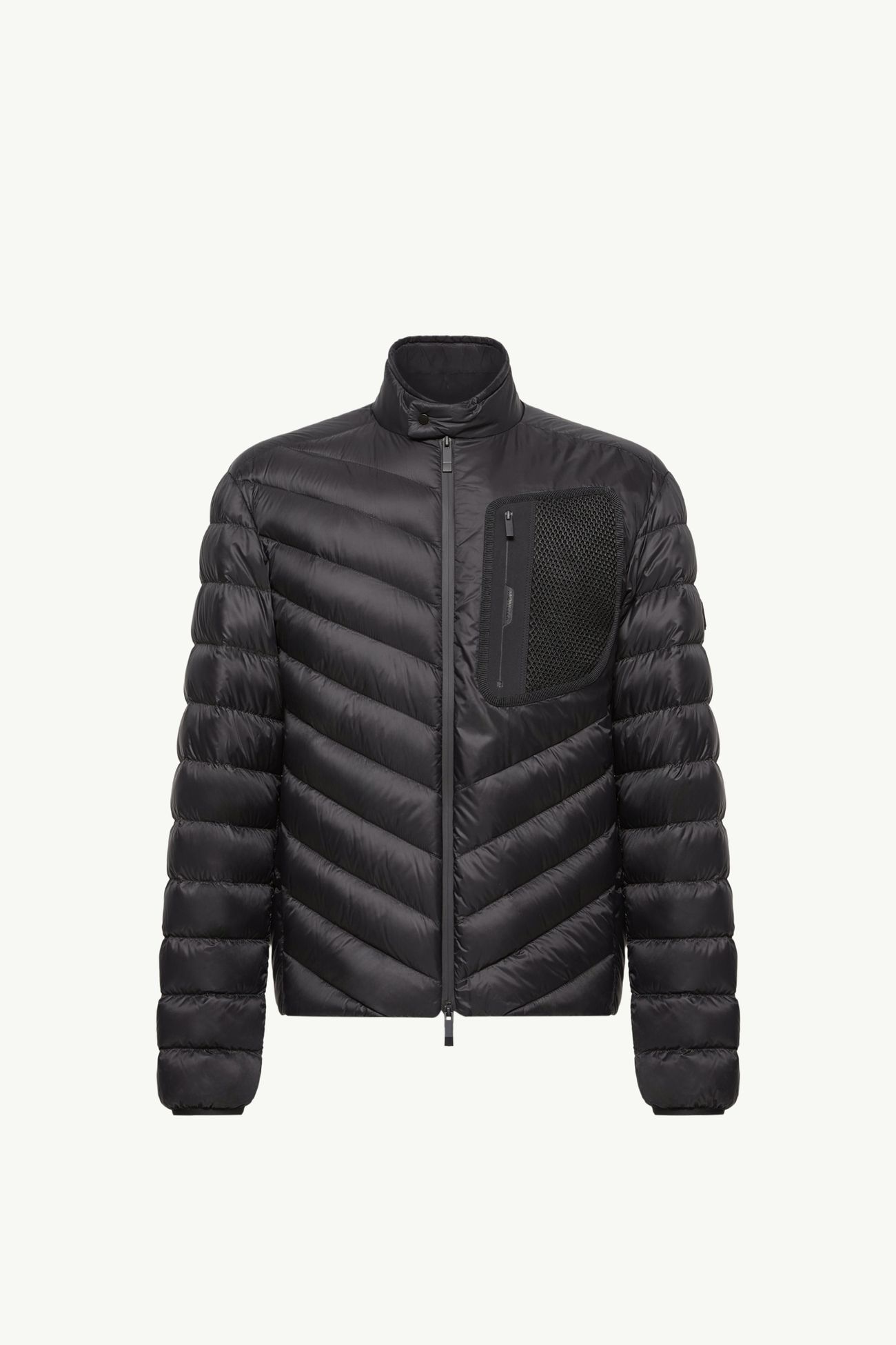 Mackinac斜紋絎縫羽絨電單車外套 男士 黑色 Moncler 2