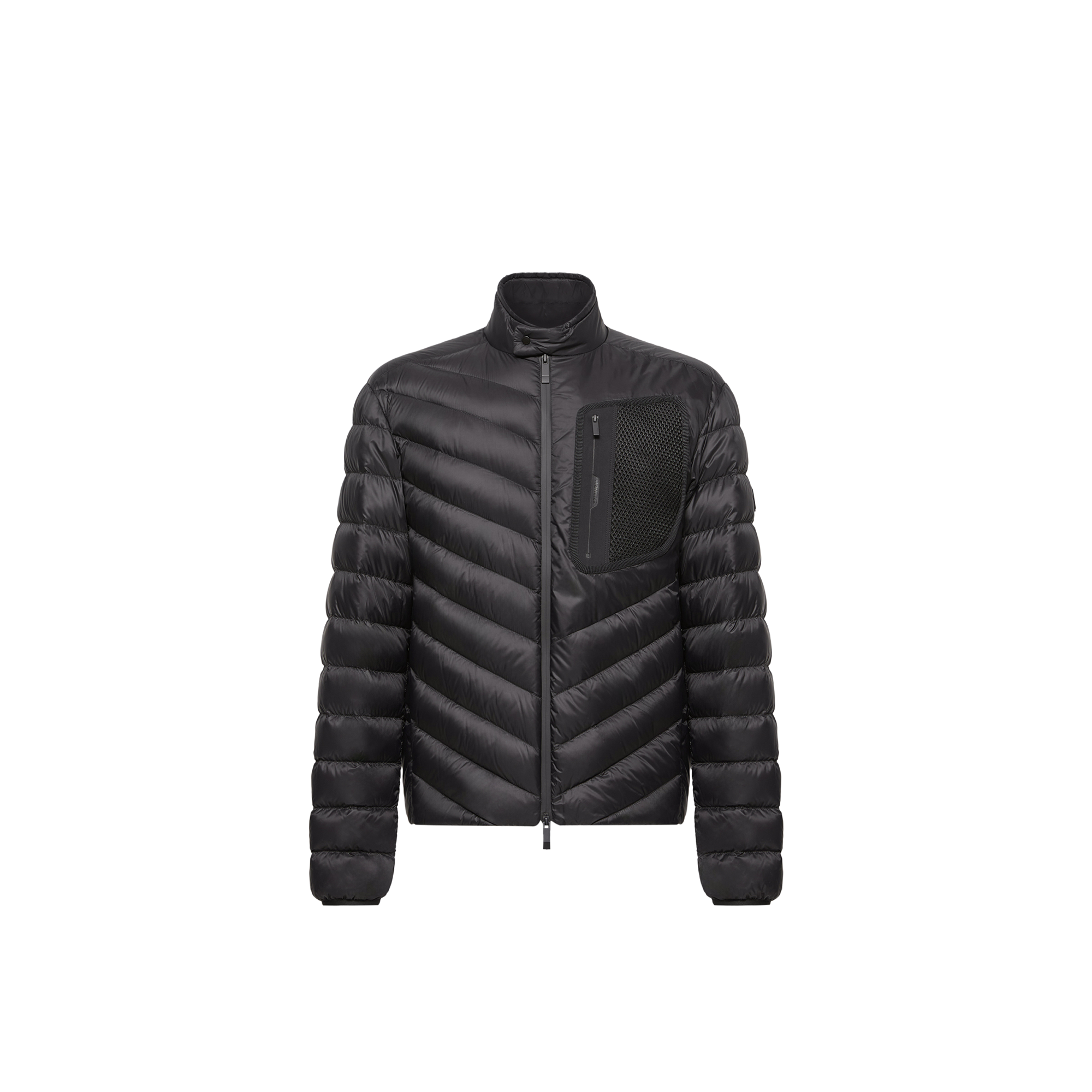 Moncler Mackinac Diagonal-Quilted Down Biker Jacket Men da Size: 1